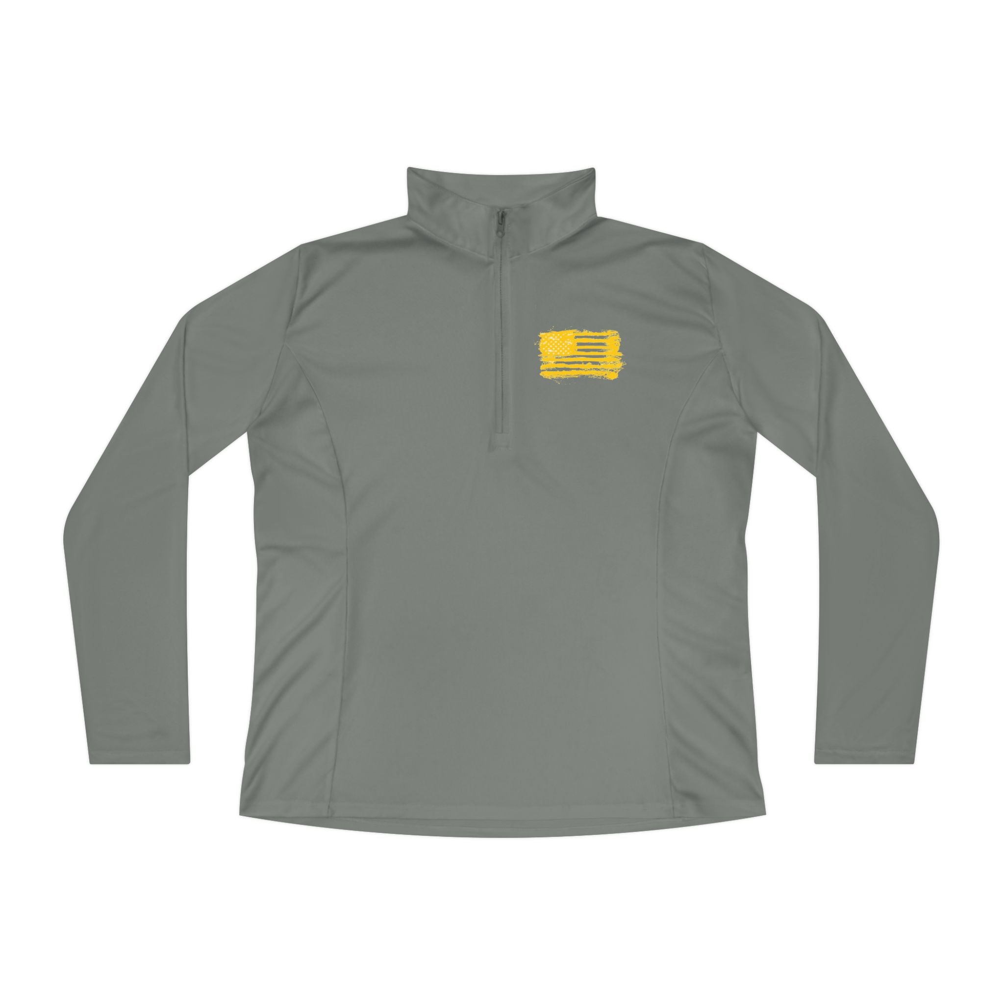 Ladies Quarter-Zip Pullover with Motivational Running Design, Athletic Apparel, Activewear, Sportswear, Fitness Gift, Running Top