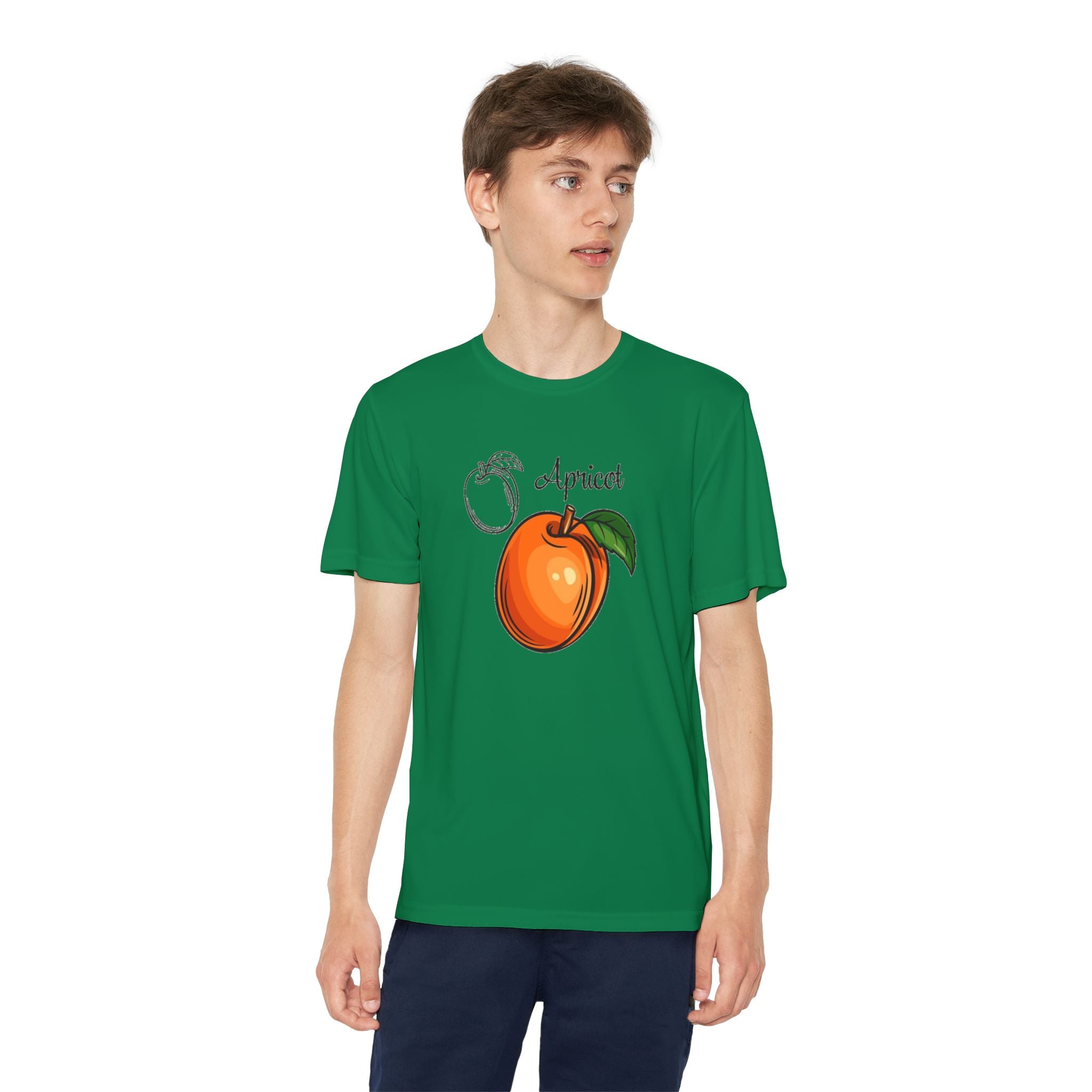 Apricot Youth T-Shirt Sports Graphic Tee, Cool Athletic Shirt for Kids, Perfect for Sports Events, Team Spirit