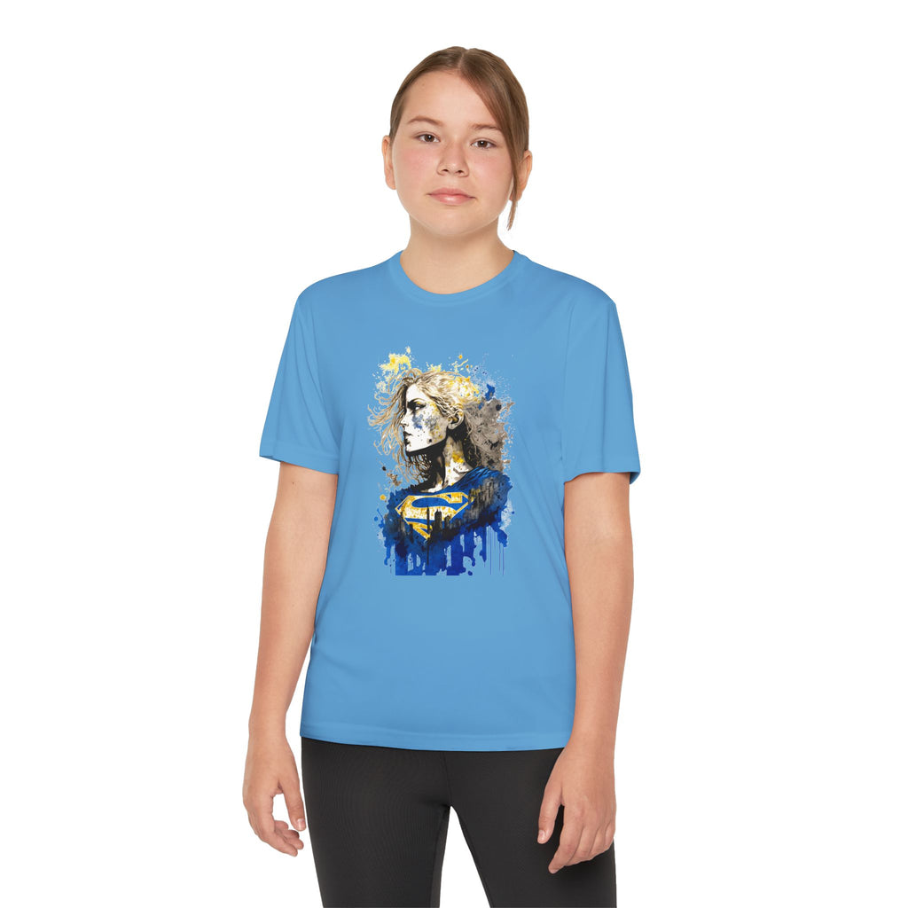 Superhero Youth T-Shirt Sports Graphic Tee, Cool Athletic Shirt for Kids