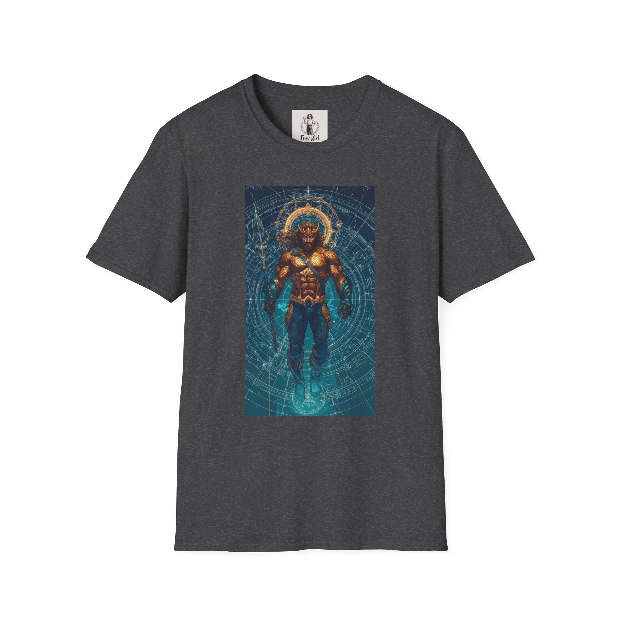 Aquaman Superhero Marvel Unisex Softstyle T-Shirt, Comic Book Tee, Geeky Clothing, Cosplay Costume Top
