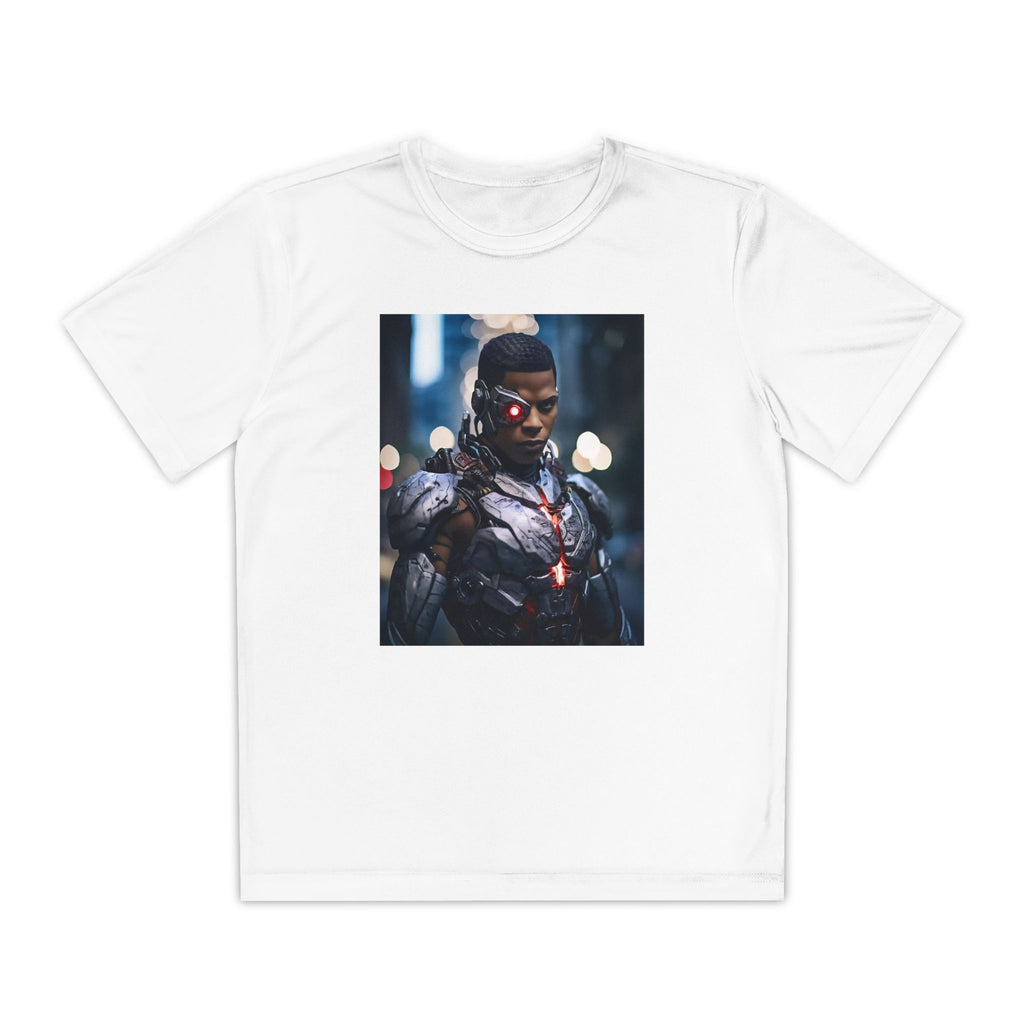 Cyborg Superhero Marvel Patriotic, Kids Graphic T-Shirt, Boys Hero Top, Girls Comic Book Clothing, Birthday