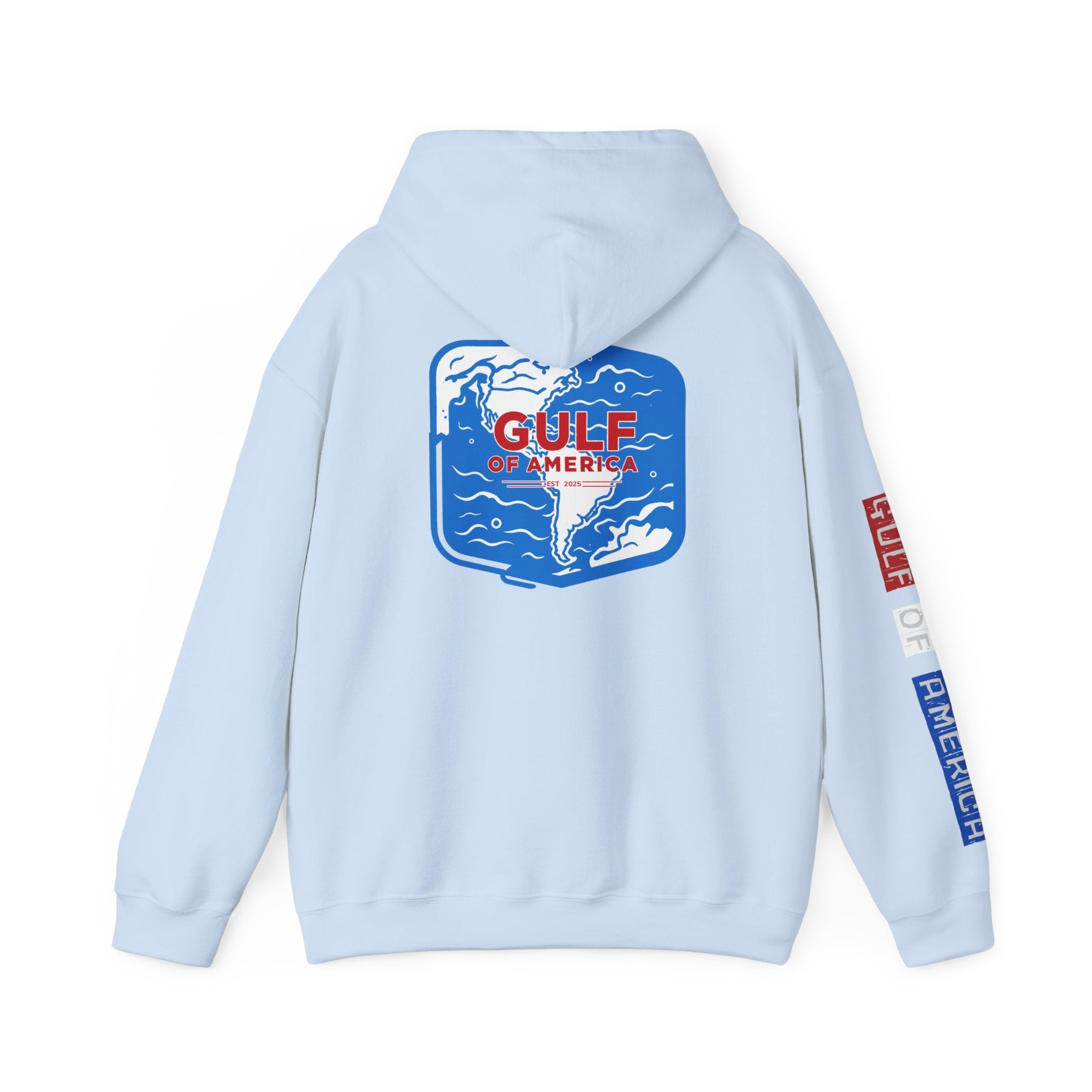 Gulf Of America Patriotic Hoodie, USA Patriotism Sweatshirt, American Flag Pullover, Independence Day Apparel, Fourth of July Gift