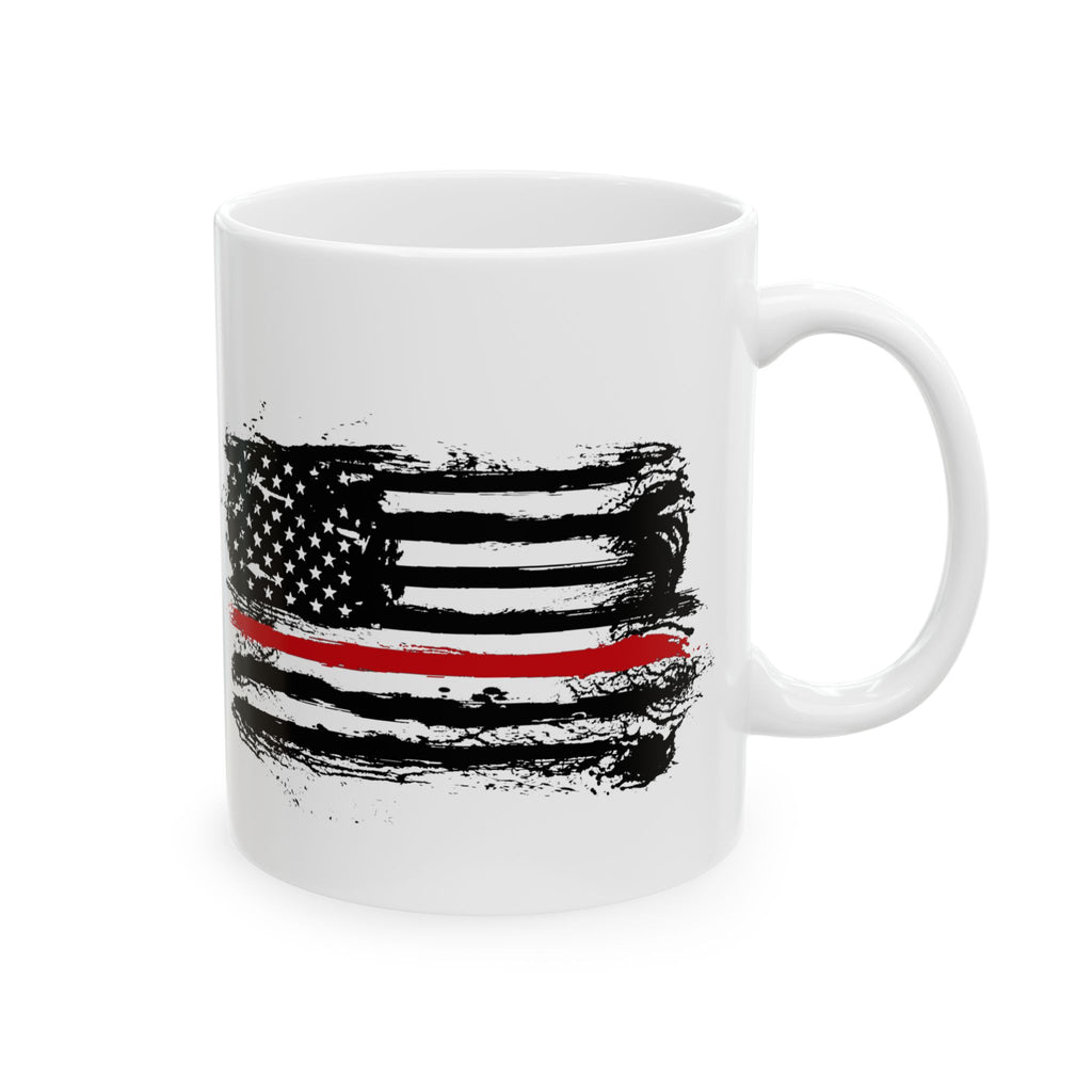 Thin Red Line Flag Patriotic Coffee  & Tea Mug
