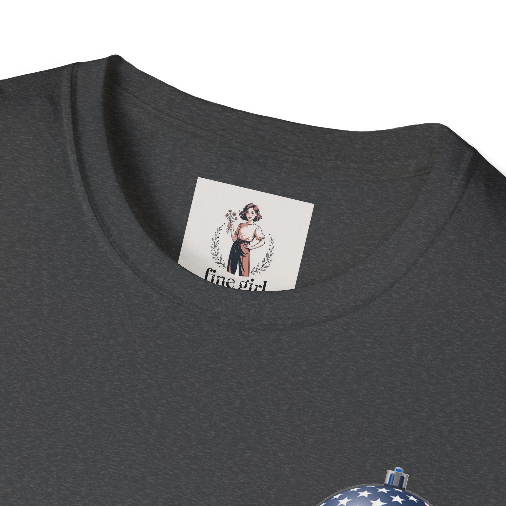 Santa Claus On A Tank Christmas ~ Unisex Softstyle T-Shirt