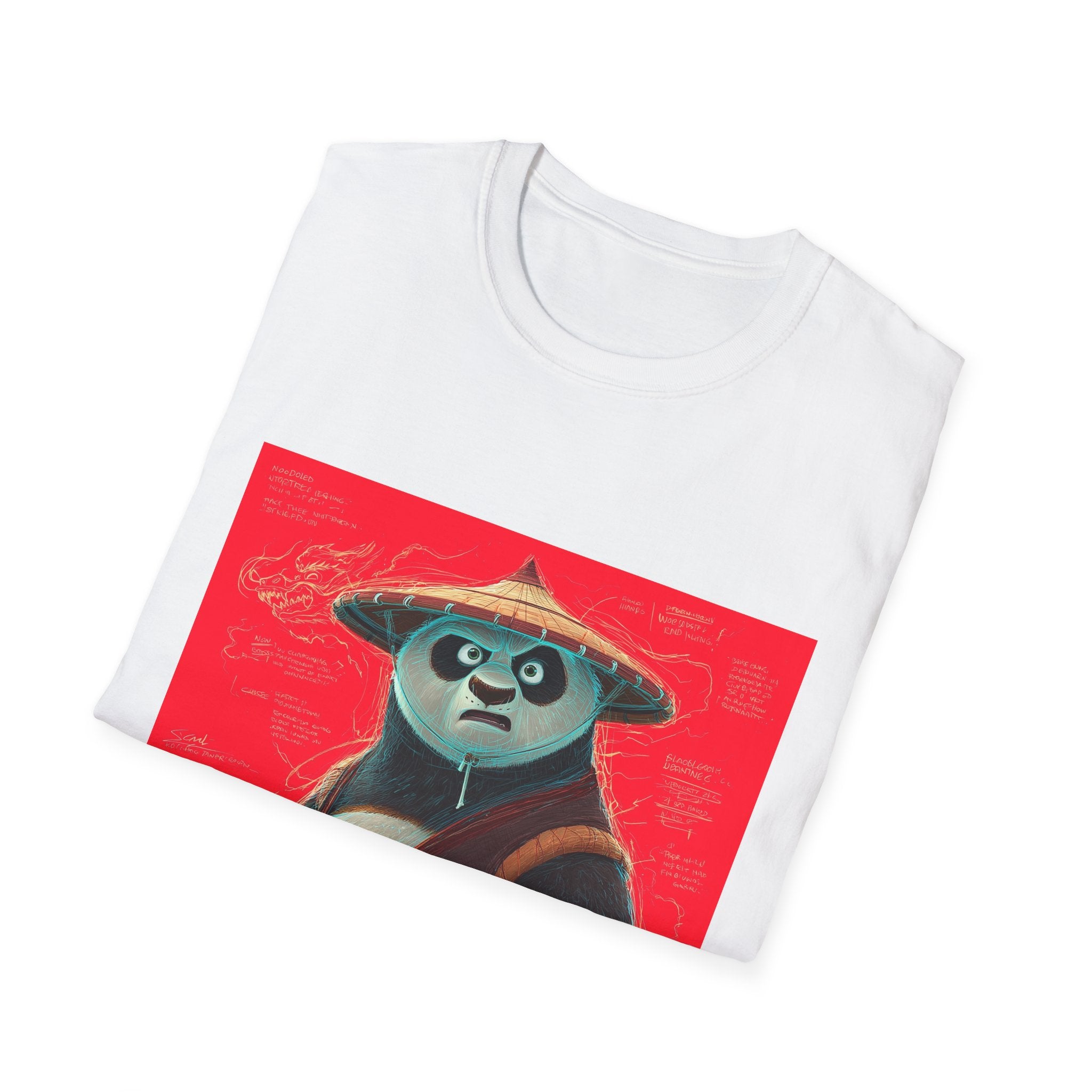 Kung Fu Panda Unisex Softstyle T-Shirt, DreamWorks Animation Youth Competitor Tee, Graphic Tee, Movie Fan Gift, Cult Classic Shirt, Comfy