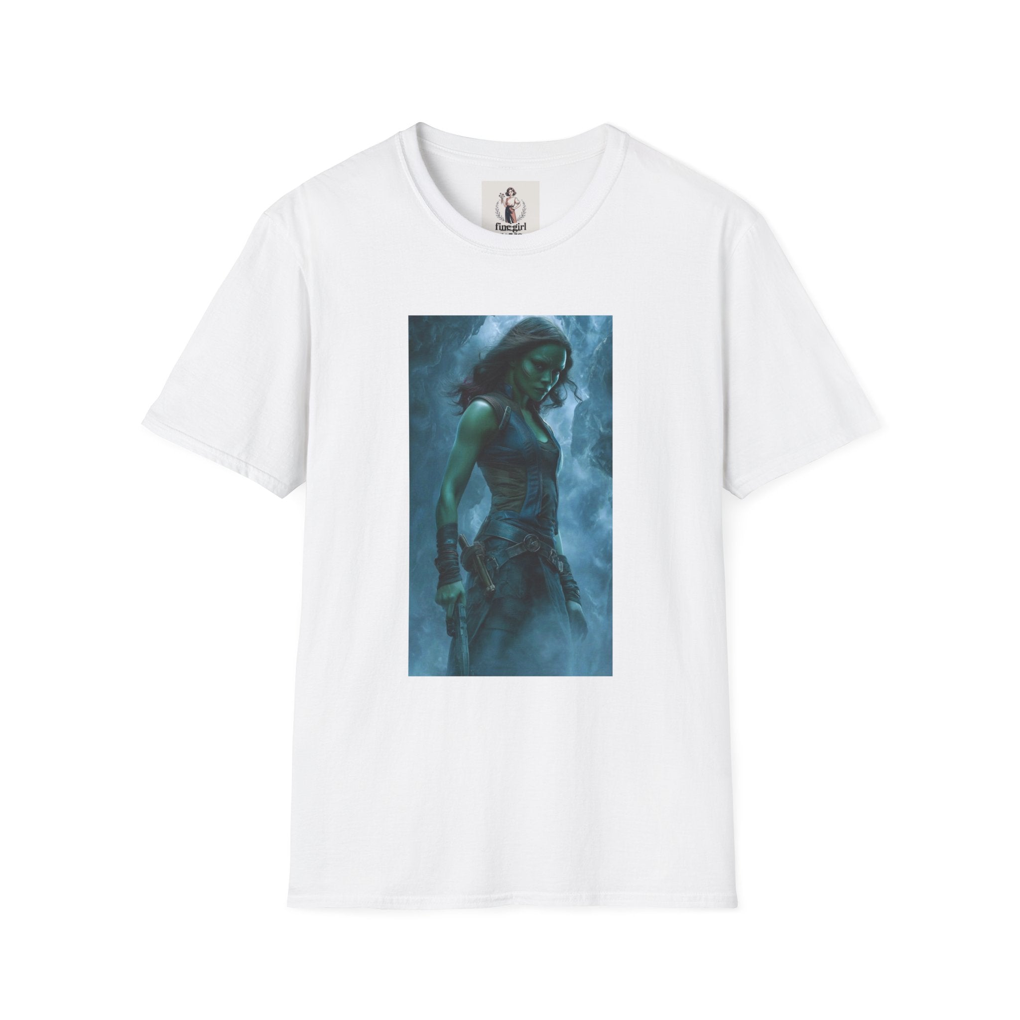 Gamora From Gardians Of The Galaxy Superhero Marvel Unisex Softstyle T-Shirt, Comic Book Tee, Geeky Clothing, Cosplay Costume Top