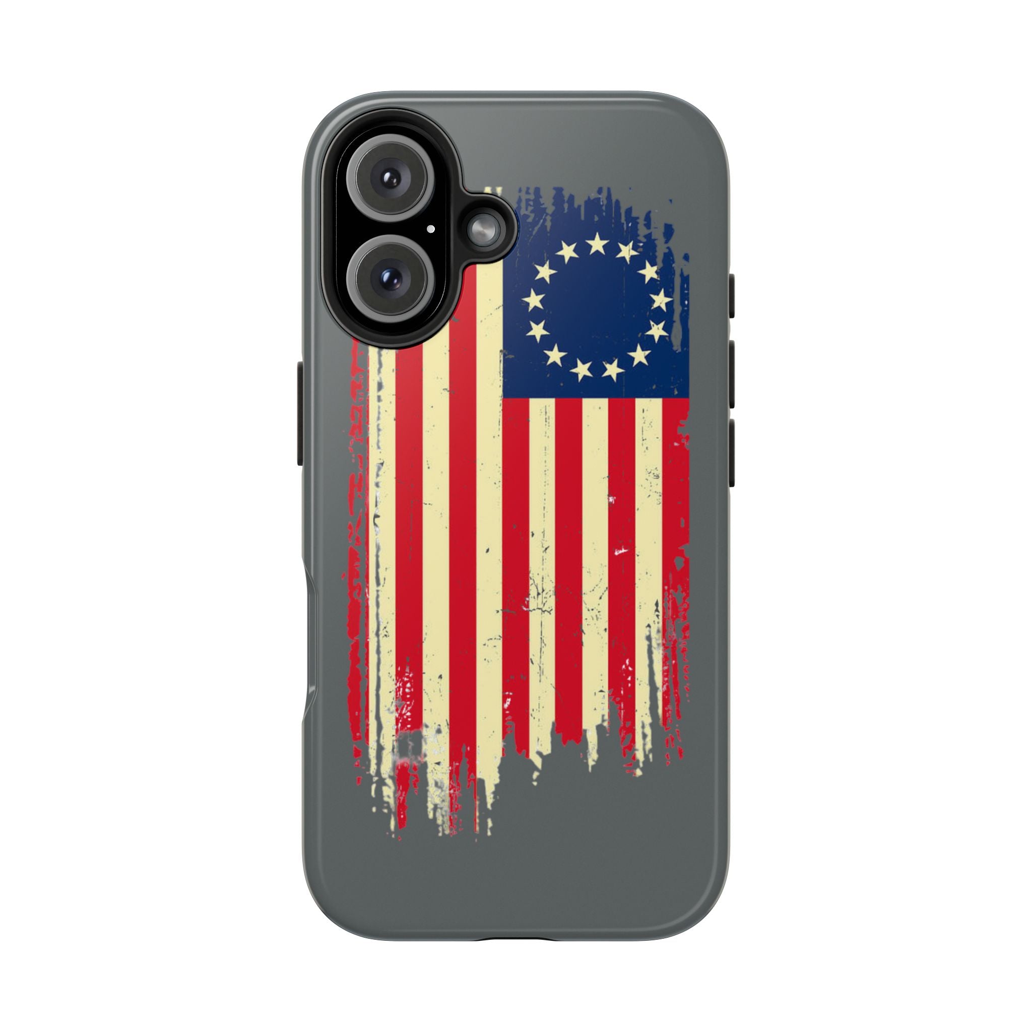 Patriotic Phone Cases with Vintage Flag Design, Tough Case for Independence Day, Memorial Day, 4th of July, Gift for Veterans, USA Pride