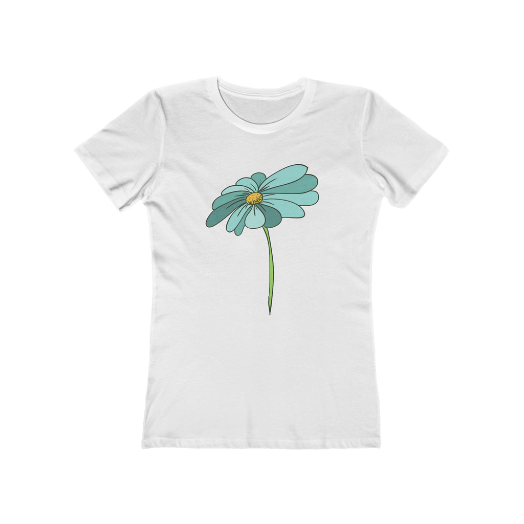 Flower Women's Tshirt, Floral Graphic Tee, Casual Top for Her, Spring Blossom Shirt, Botanical Print Blouse