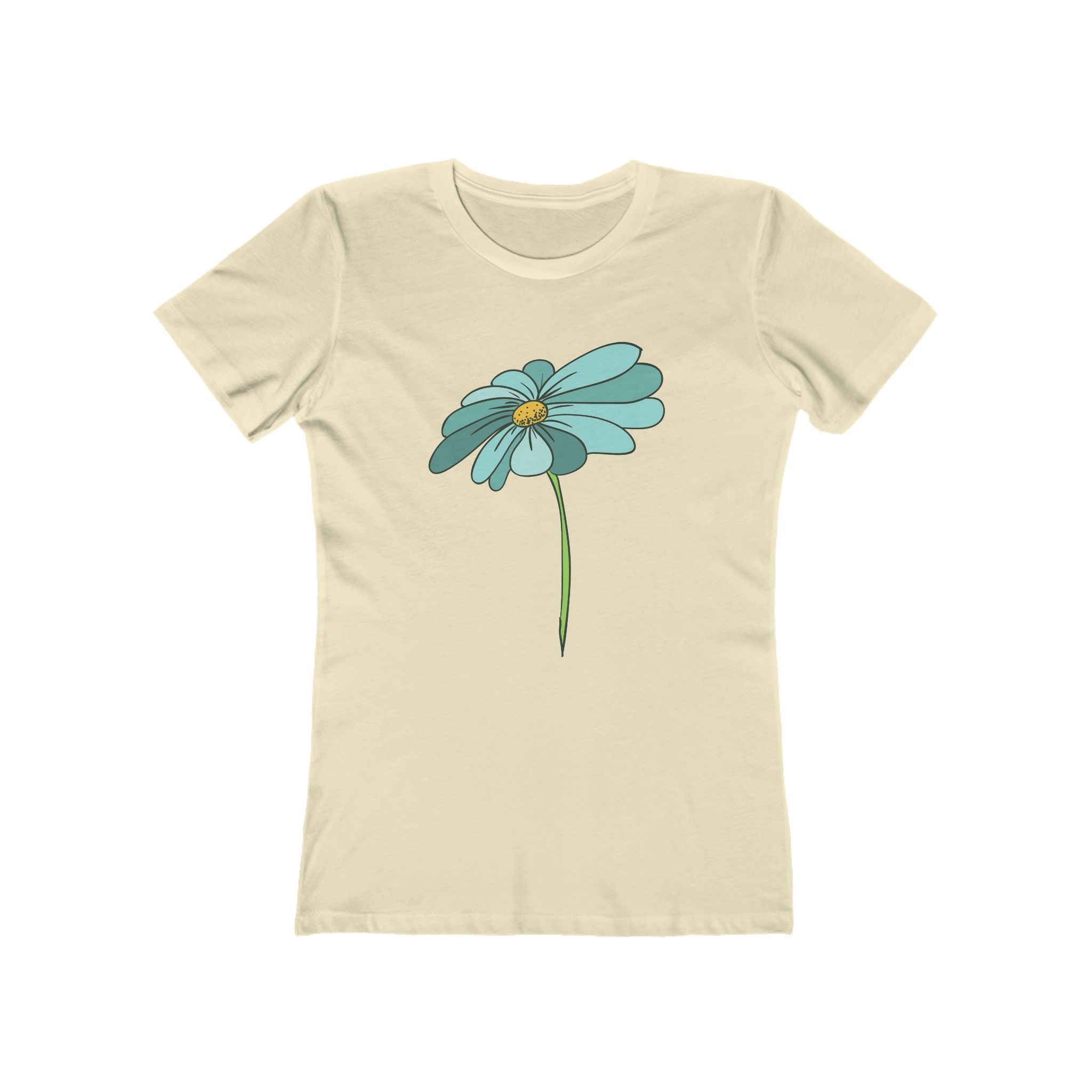 Flower Women's Tshirt, Floral Graphic Tee, Casual Top for Her, Spring Blossom Shirt, Botanical Print Blouse