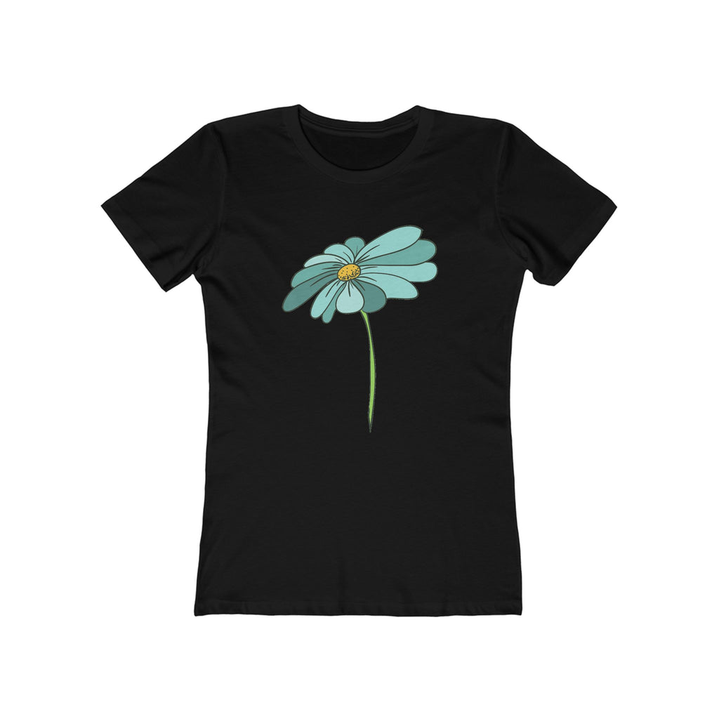 Flower Women's Tshirt, Floral Graphic Tee, Casual Top for Her, Spring Blossom Shirt, Botanical Print Blouse