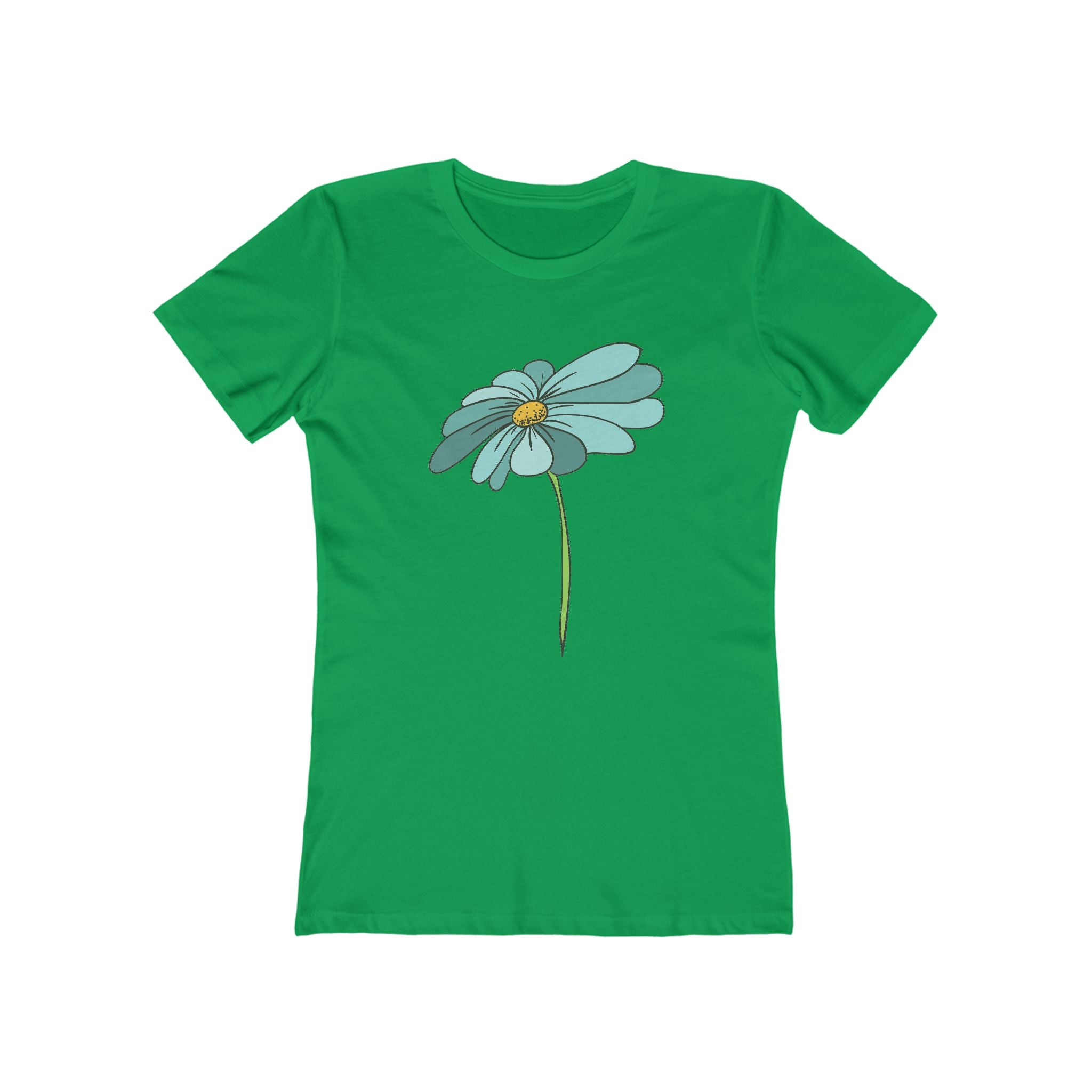 Flower Women's Tshirt, Floral Graphic Tee, Casual Top for Her, Spring Blossom Shirt, Botanical Print Blouse