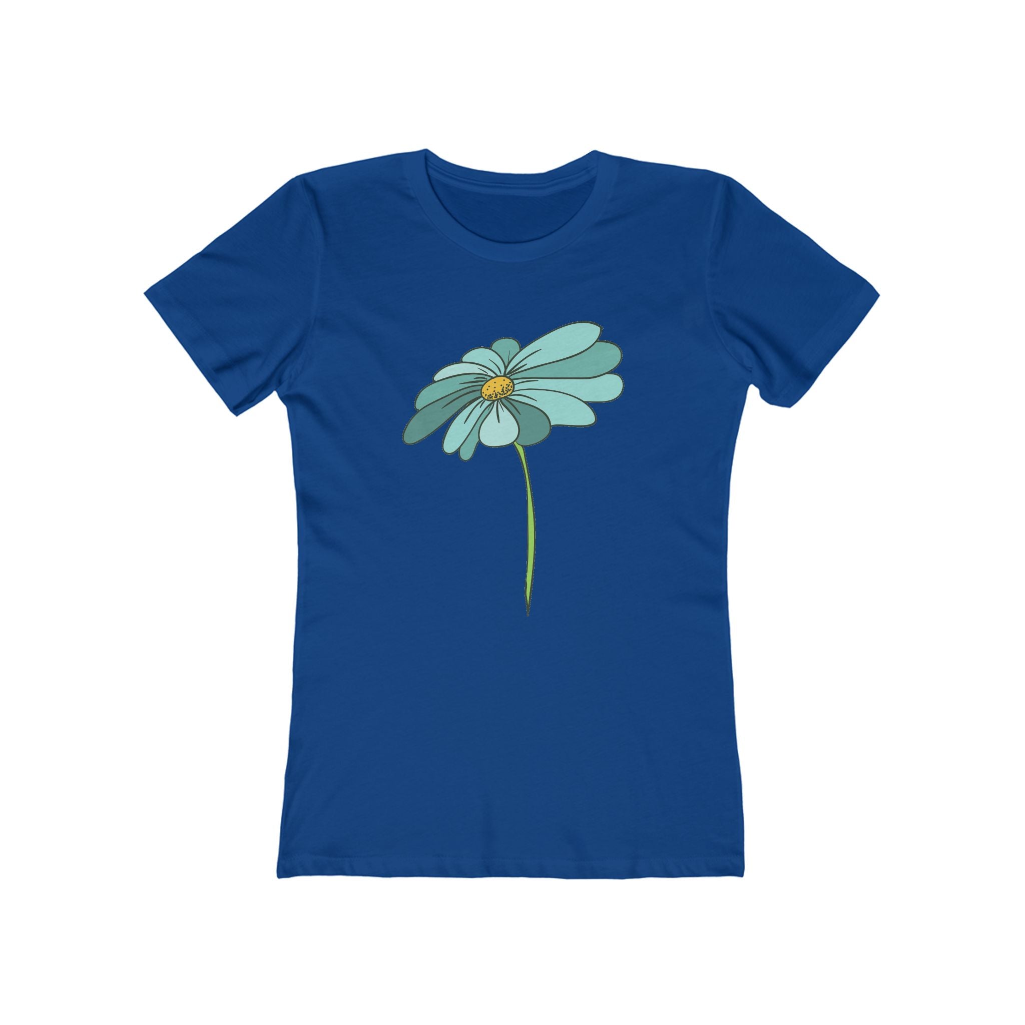 Flower Women's Tshirt, Floral Graphic Tee, Casual Top for Her, Spring Blossom Shirt, Botanical Print Blouse