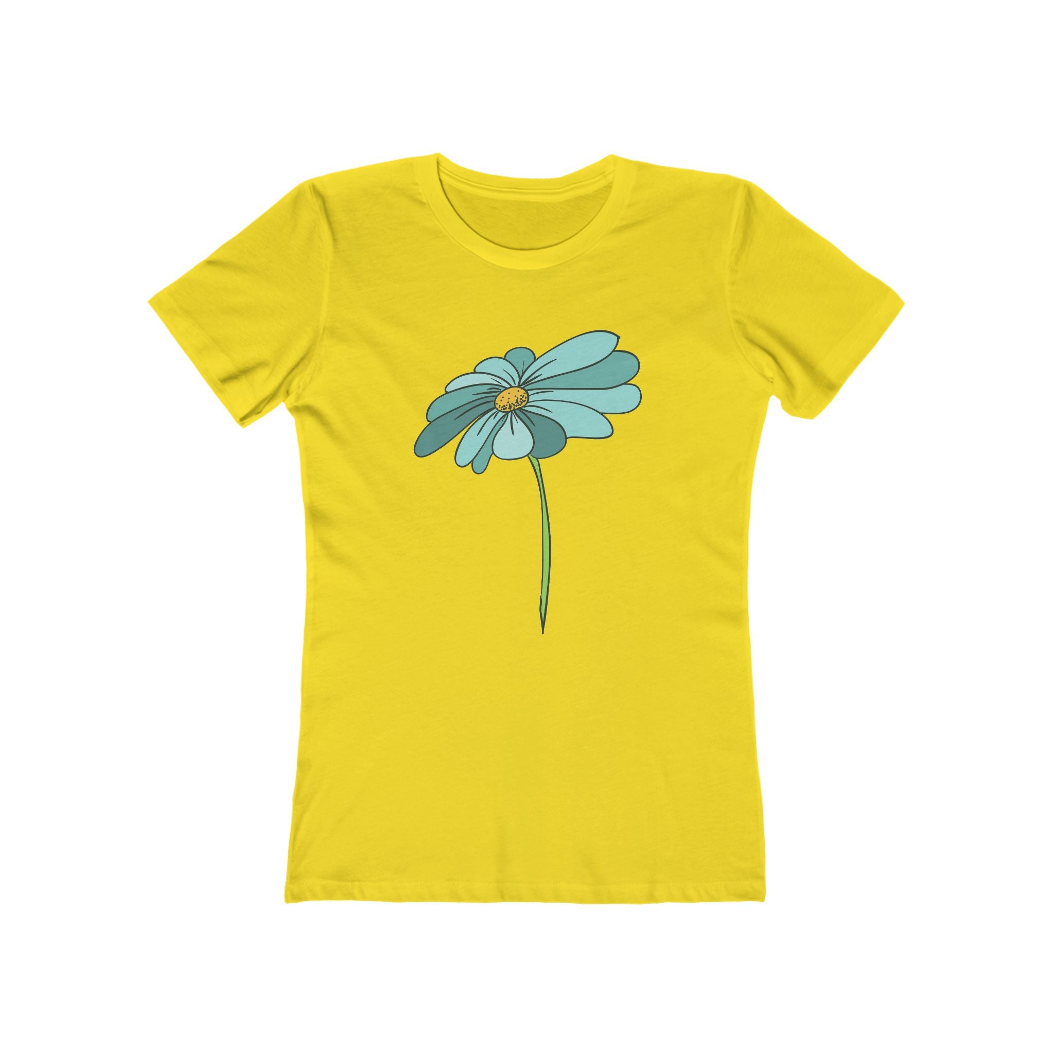 Flower Women's Tshirt, Floral Graphic Tee, Casual Top for Her, Spring Blossom Shirt, Botanical Print Blouse