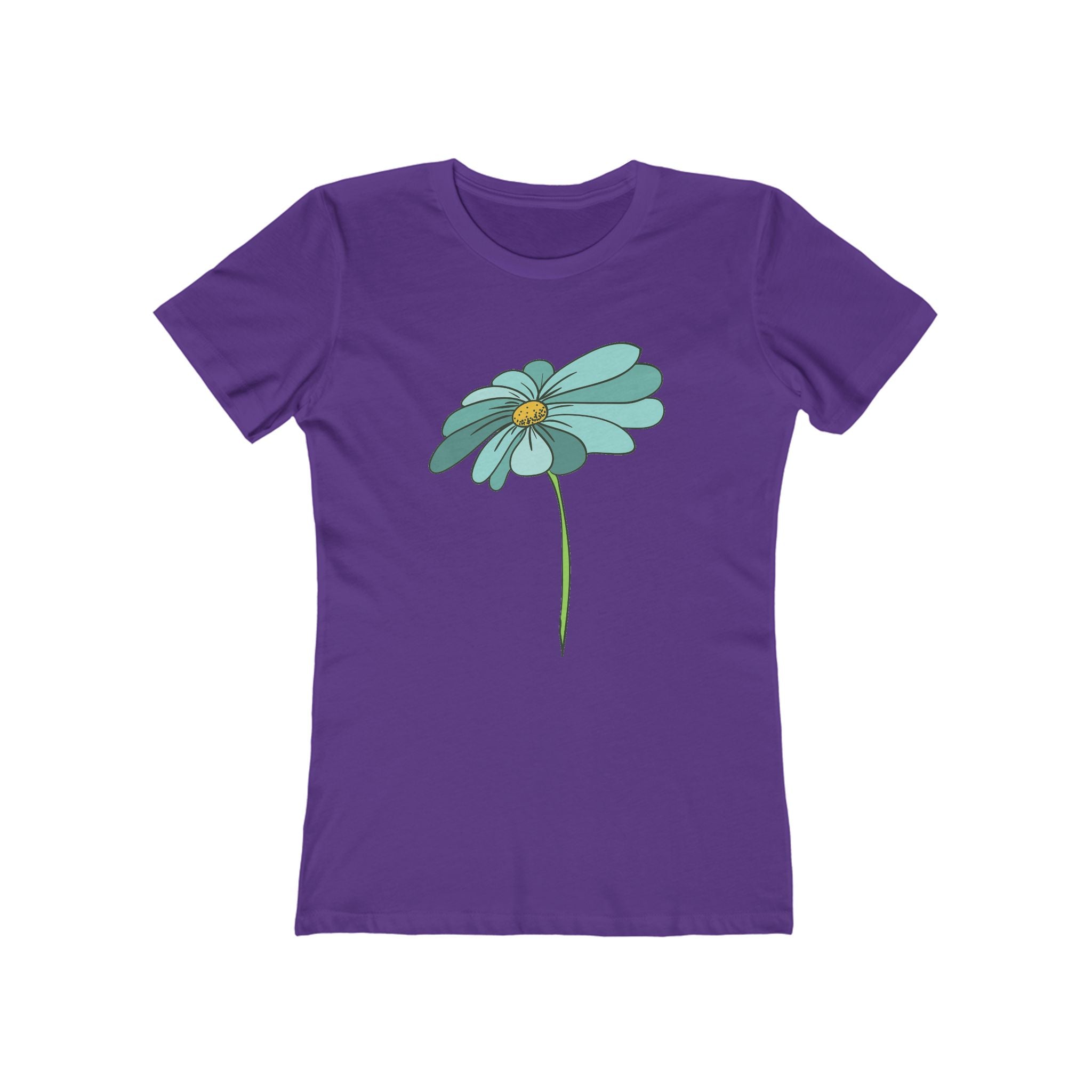 Flower Women's Tshirt, Floral Graphic Tee, Casual Top for Her, Spring Blossom Shirt, Botanical Print Blouse