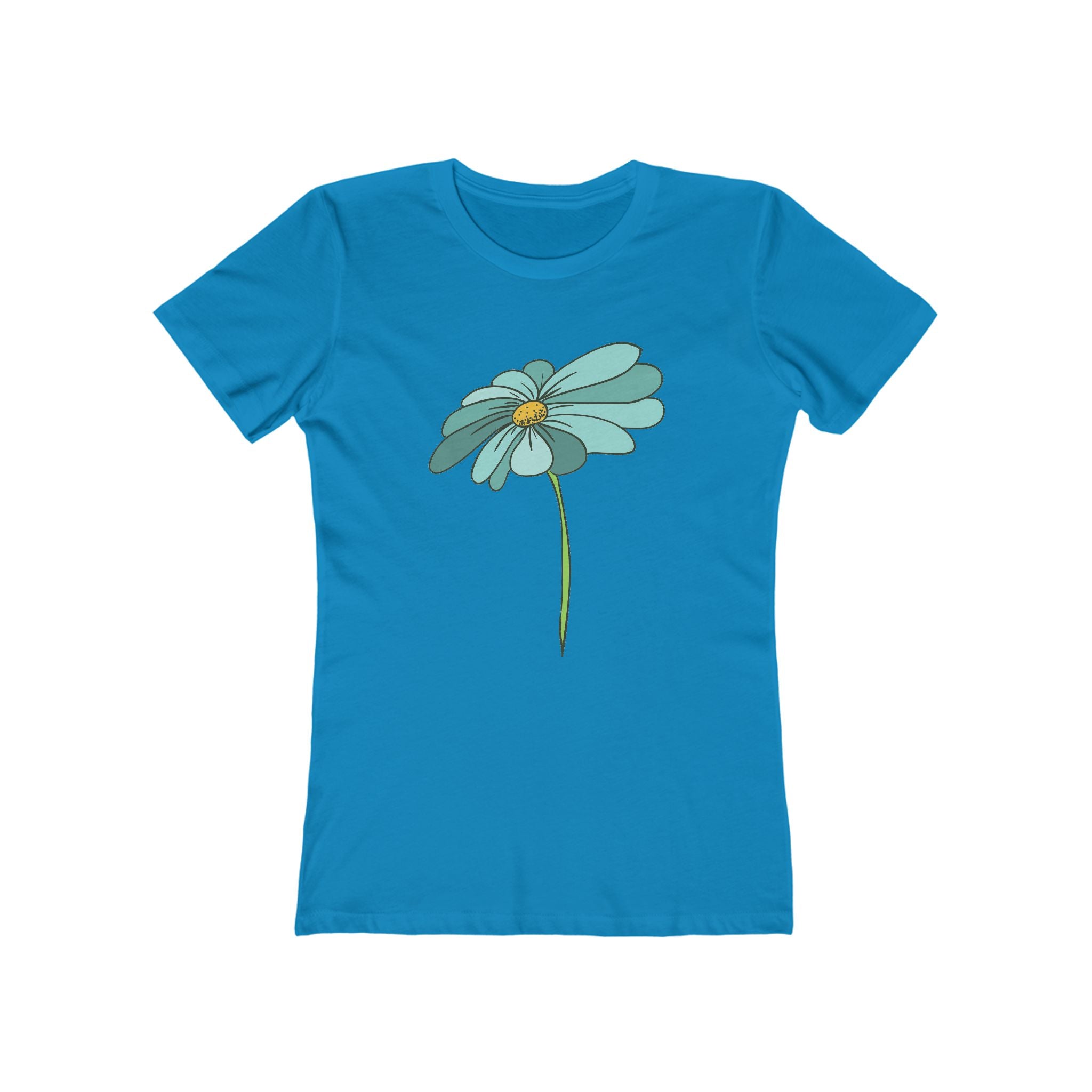 Flower Women's Tshirt, Floral Graphic Tee, Casual Top for Her, Spring Blossom Shirt, Botanical Print Blouse