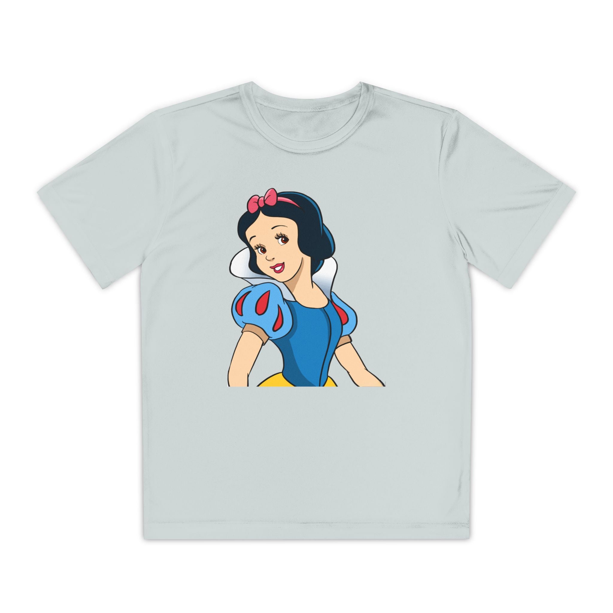 Snow White Youth T-Shirt Sports Graphic Tee, Cool Athletic Shirt for Kids, Perfect for Sports Events, Team Spirit