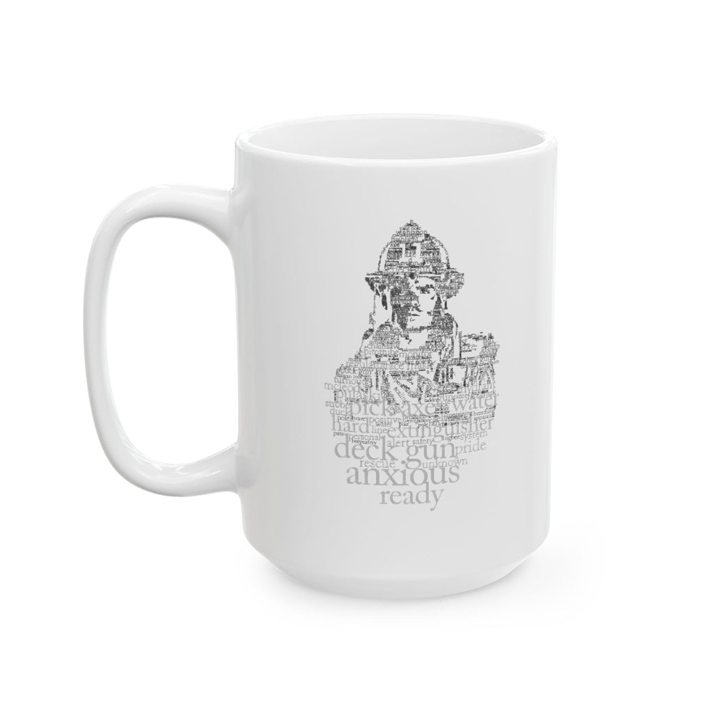 Firefighter Ceramic Mug, Fire Department Tea Cup, First Responder Gift, Fireman Coffee Mug, Firefighter Appreciation Present