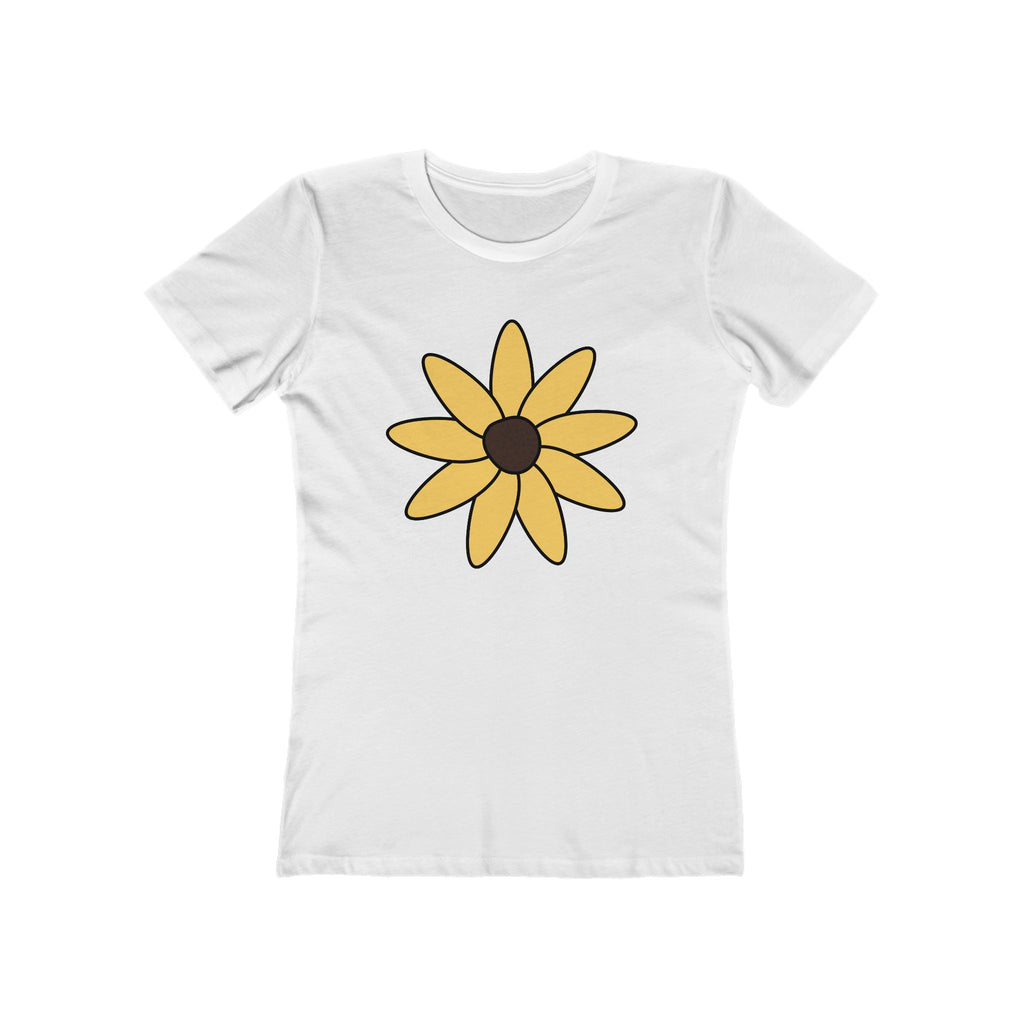 Flower Women's Tshirt, Floral Graphic Tee, Casual Top for Her, Spring Blossom Shirt, Botanical Print Blouse