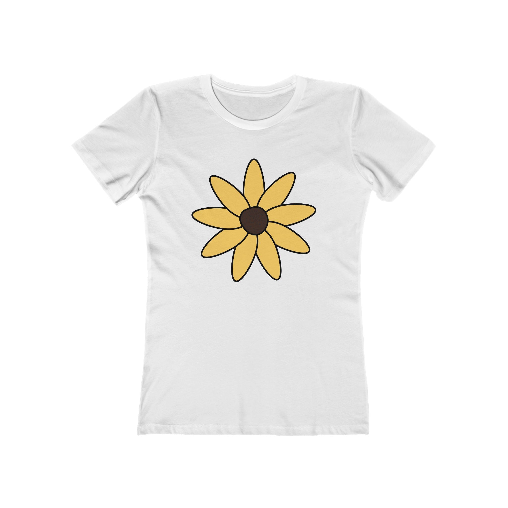 Flower Women's Tshirt, Floral Graphic Tee, Casual Top for Her, Spring Blossom Shirt, Botanical Print Blouse