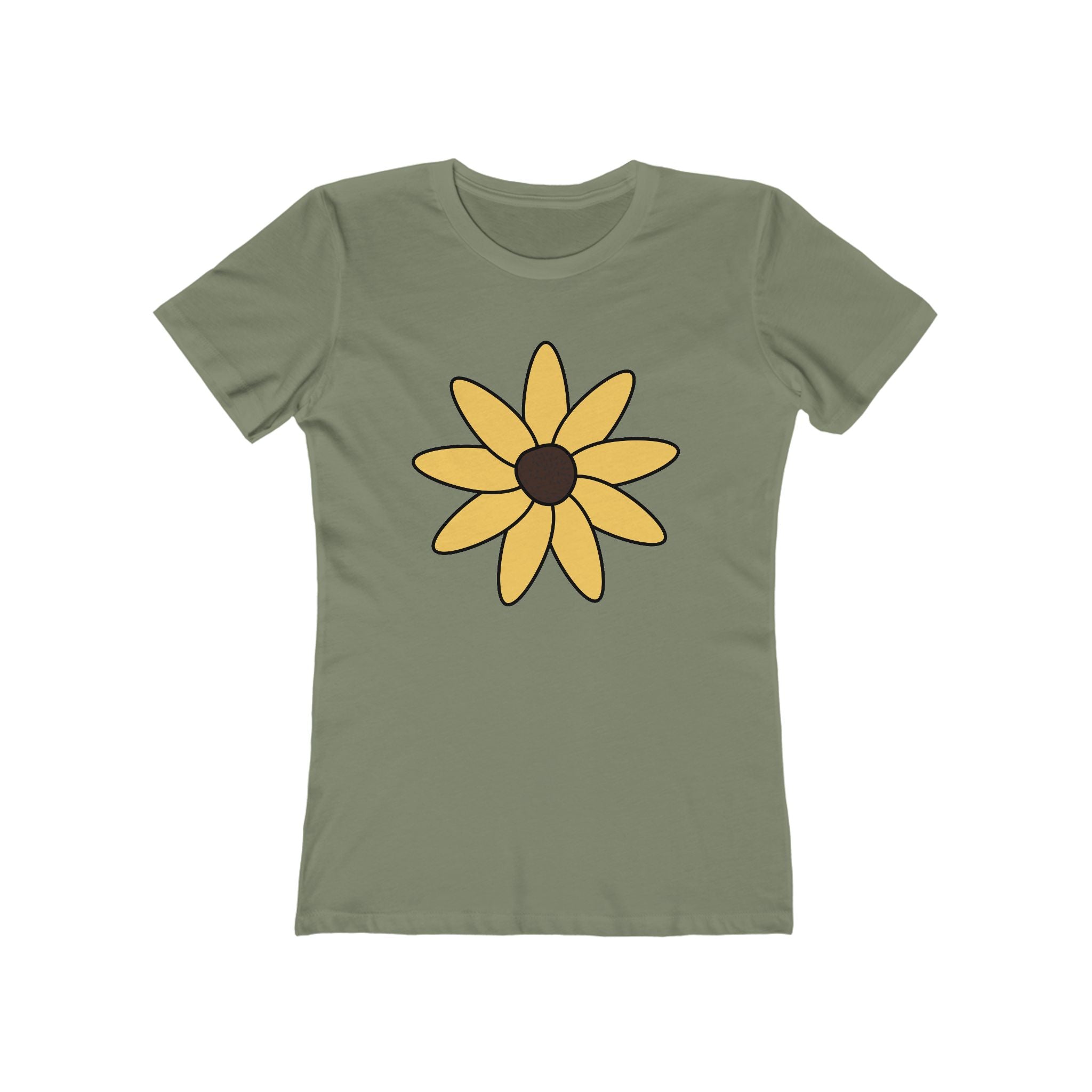Flower Women's Tshirt, Floral Graphic Tee, Casual Top for Her, Spring Blossom Shirt, Botanical Print Blouse