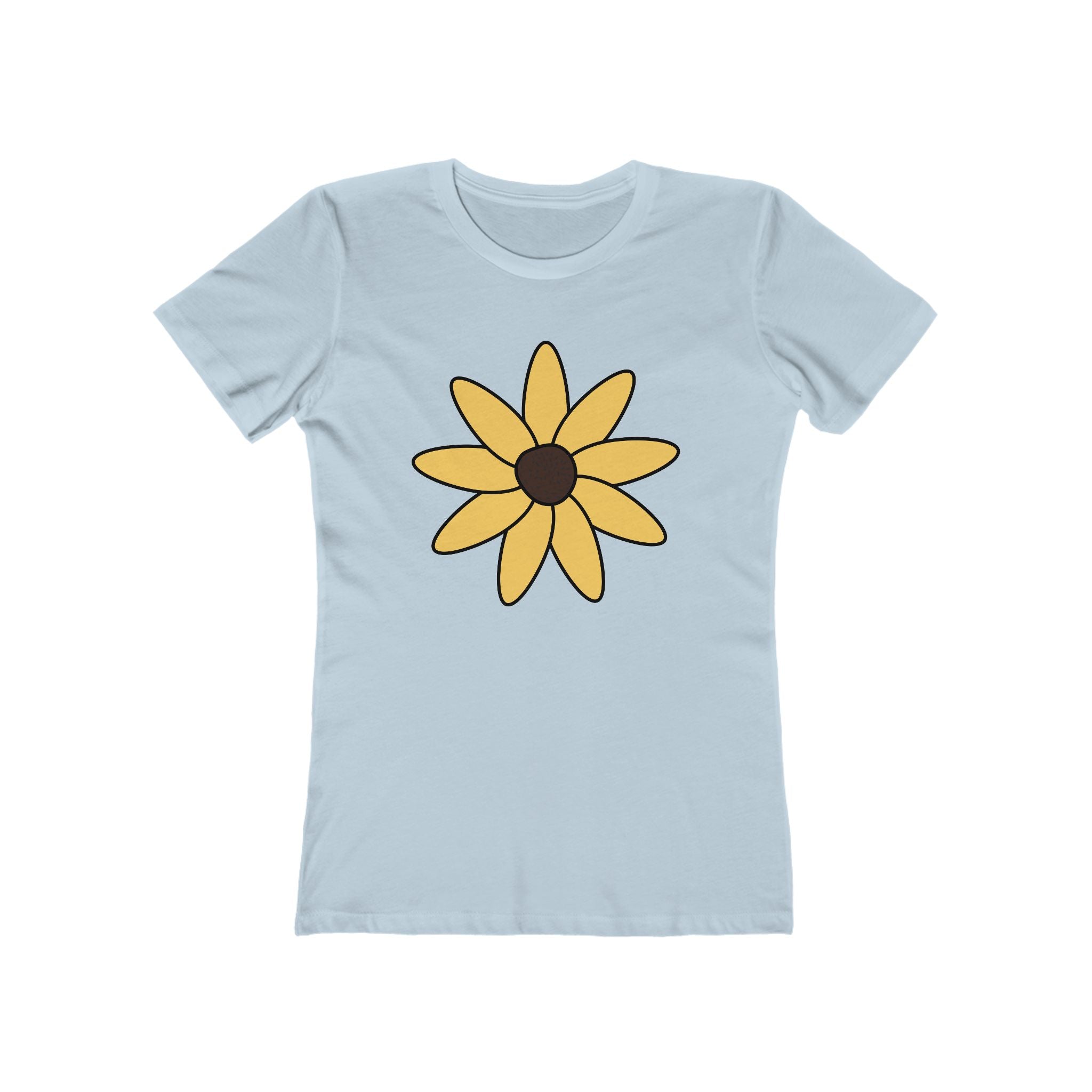 Flower Women's Tshirt, Floral Graphic Tee, Casual Top for Her, Spring Blossom Shirt, Botanical Print Blouse