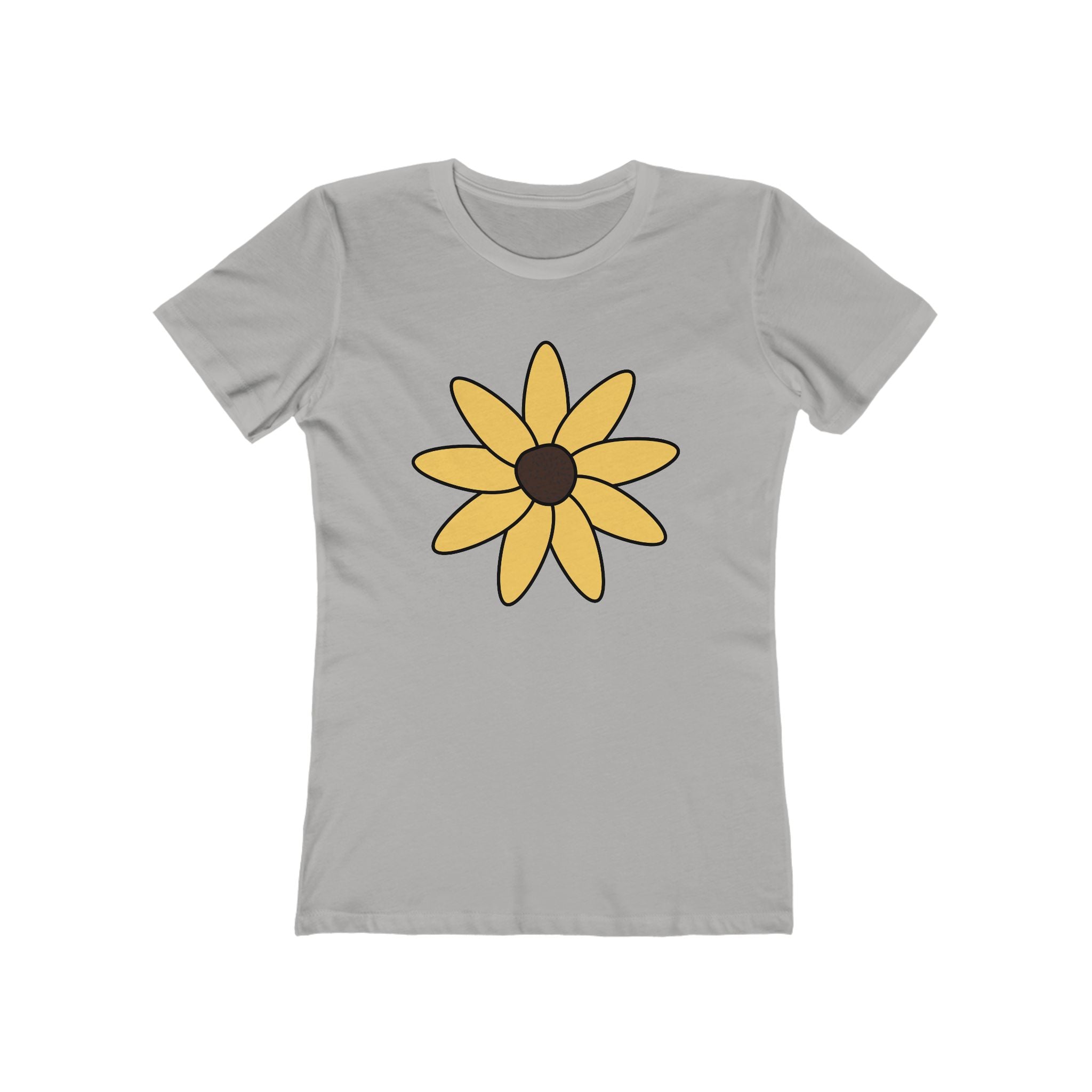 Flower Women's Tshirt, Floral Graphic Tee, Casual Top for Her, Spring Blossom Shirt, Botanical Print Blouse