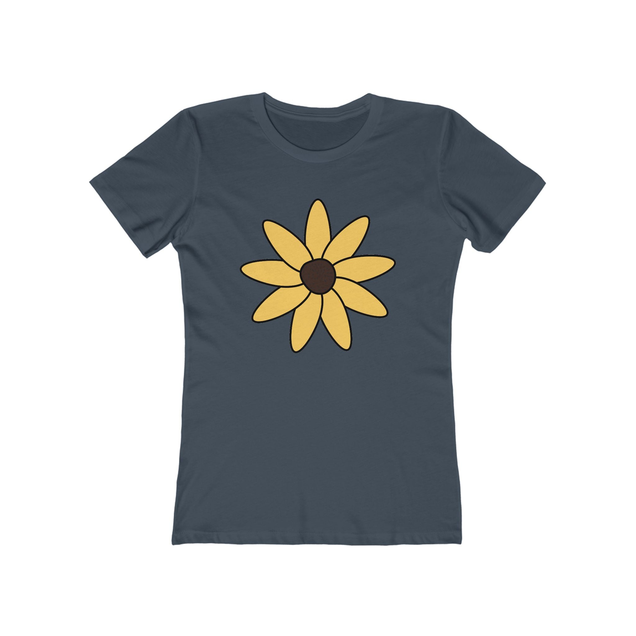 Flower Women's Tshirt, Floral Graphic Tee, Casual Top for Her, Spring Blossom Shirt, Botanical Print Blouse