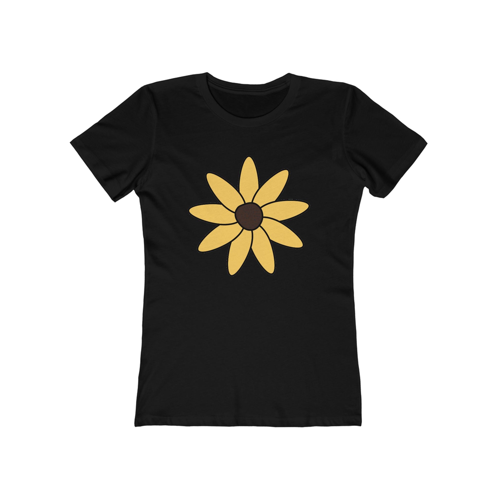 Flower Women's Tshirt, Floral Graphic Tee, Casual Top for Her, Spring Blossom Shirt, Botanical Print Blouse