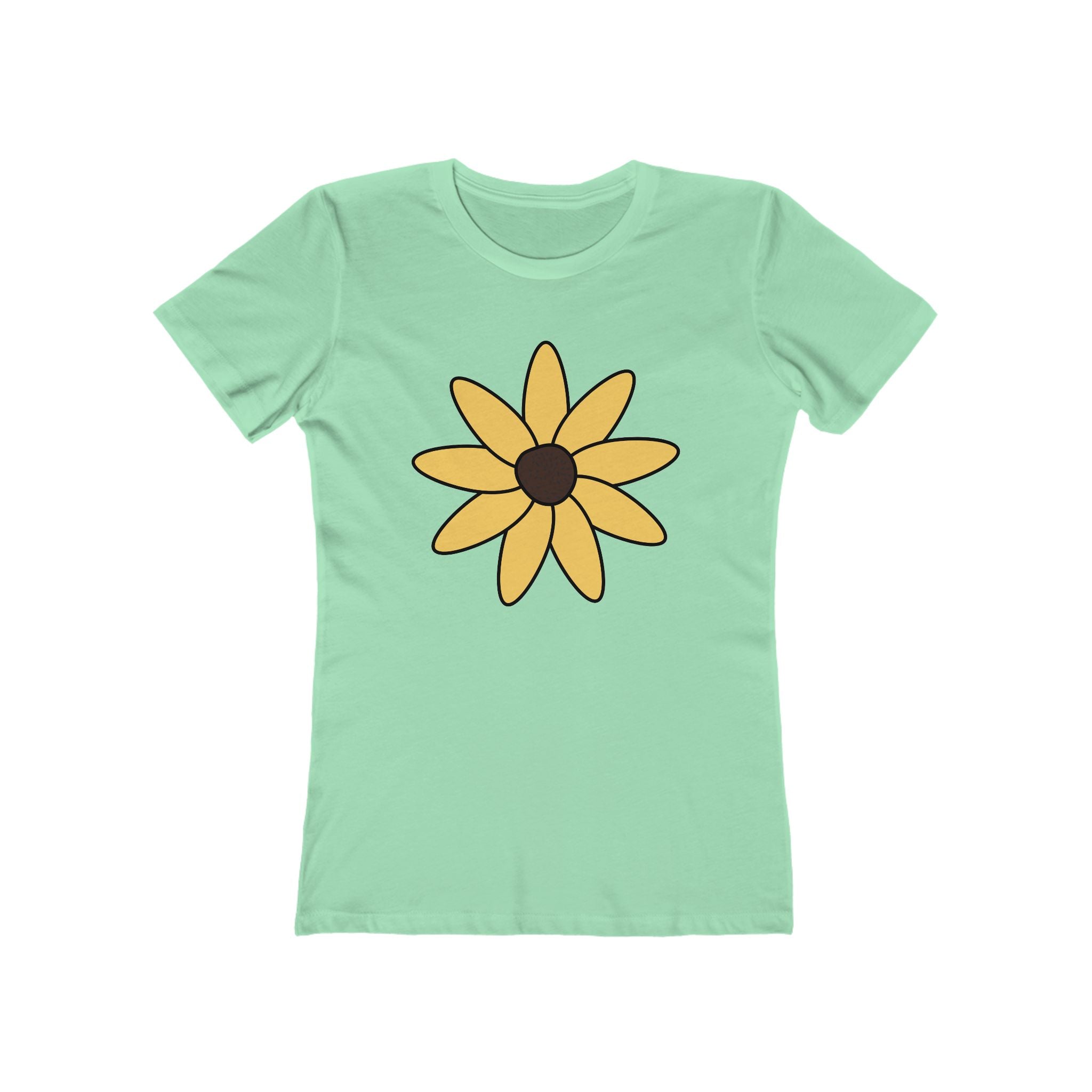 Flower Women's Tshirt, Floral Graphic Tee, Casual Top for Her, Spring Blossom Shirt, Botanical Print Blouse