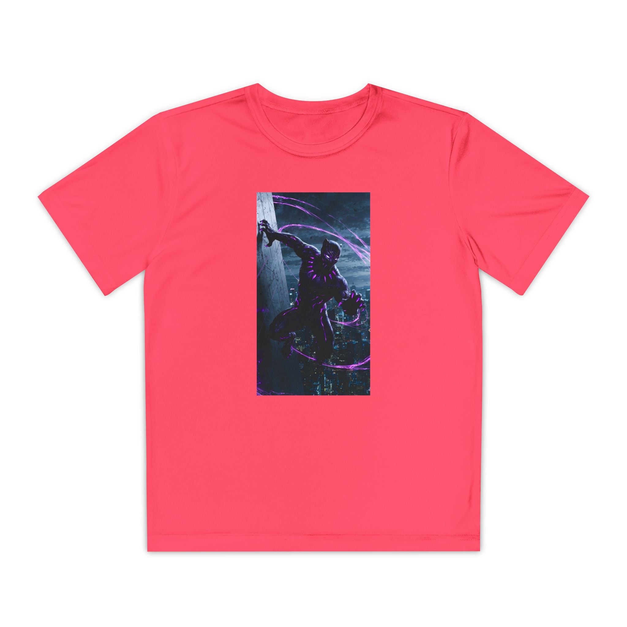 The Black Panther Superhero Marvel Patriotic, Kids Graphic T-Shirt, Boys Hero Top, Girls Comic Book Clothing, Birthday