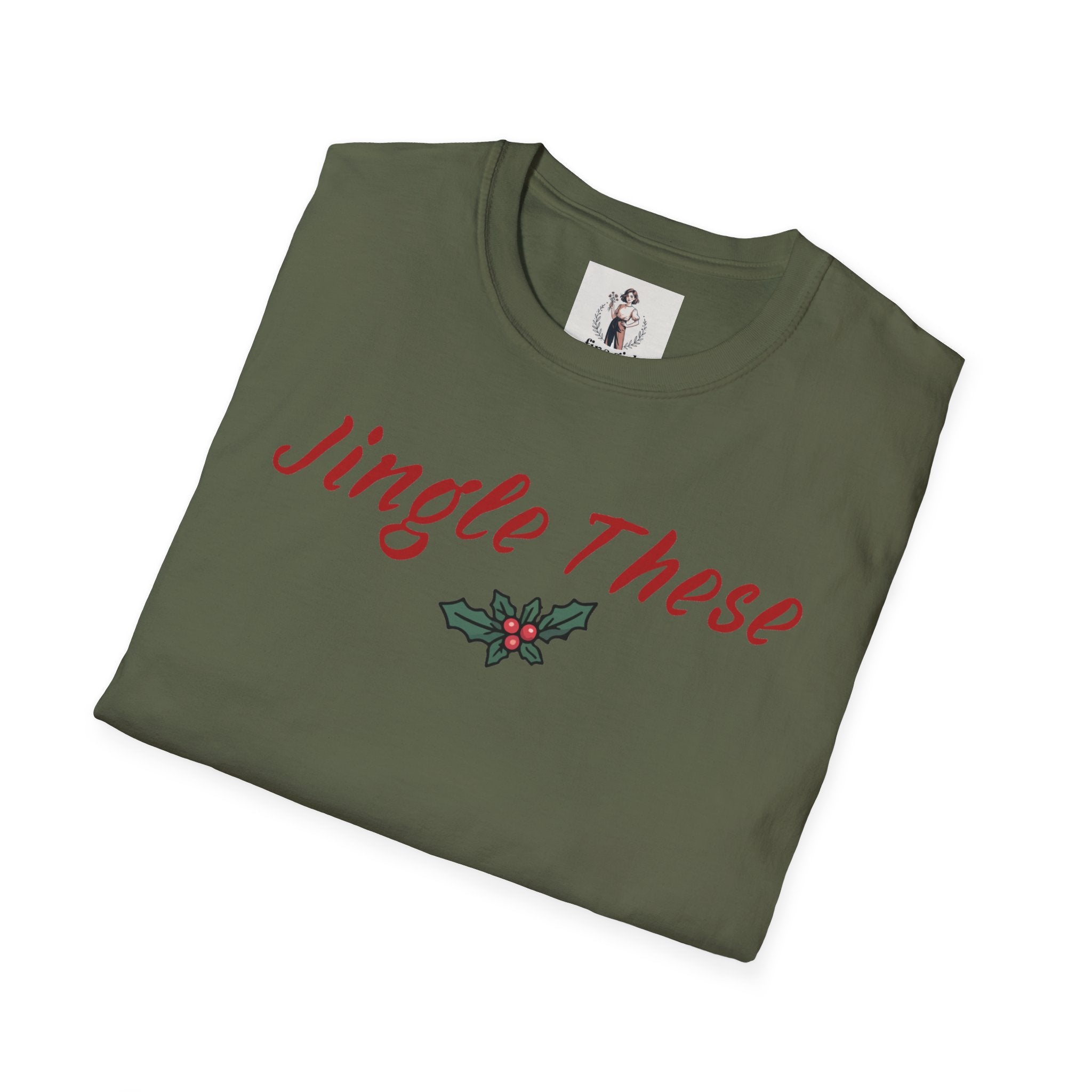 Jingle These Hand Grenades Christmas T-Shirt ~ Unisex Softstyle T-Shirt