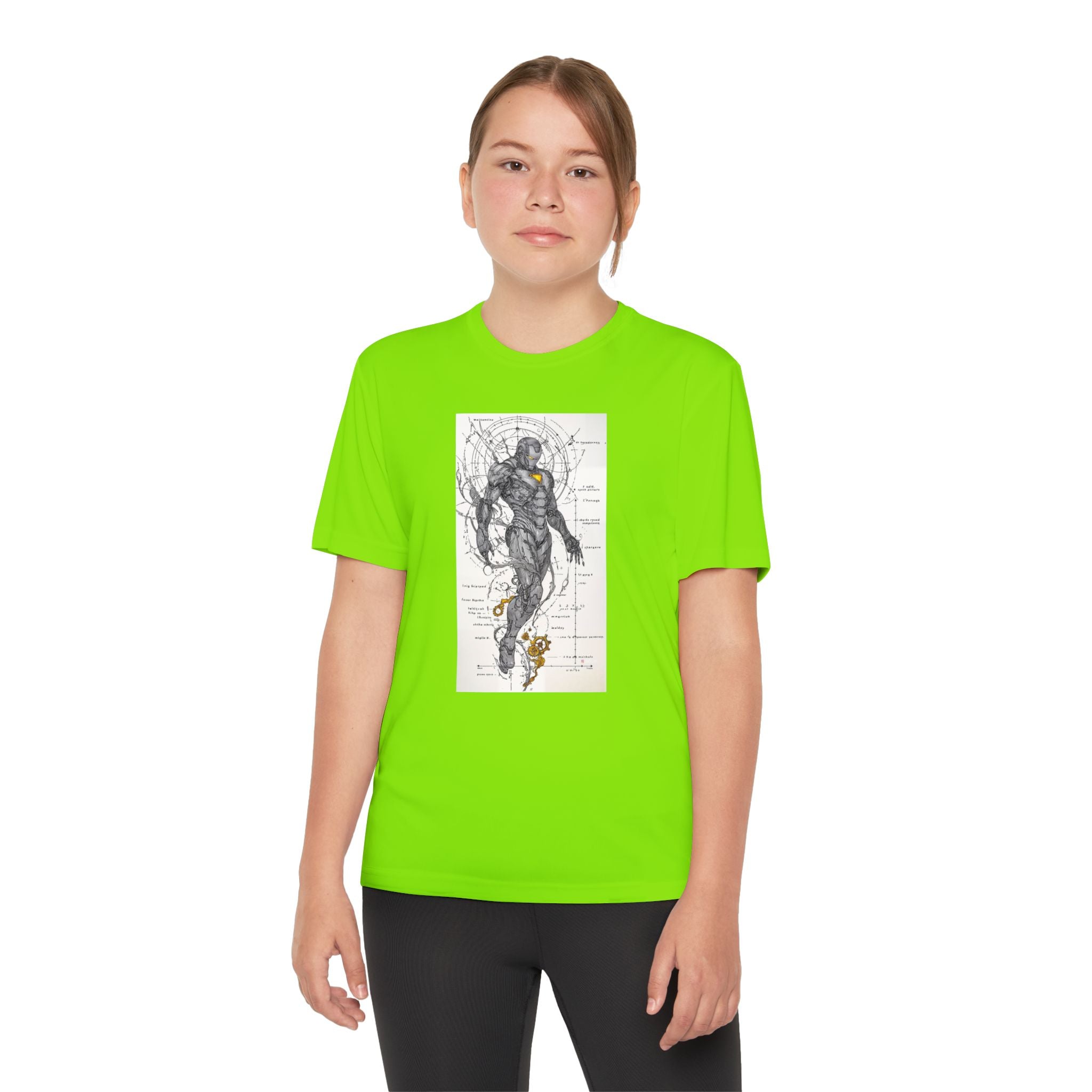 Superhero Youth T-Shirt Sports Graphic Tee, Cool Athletic Shirt for Kids