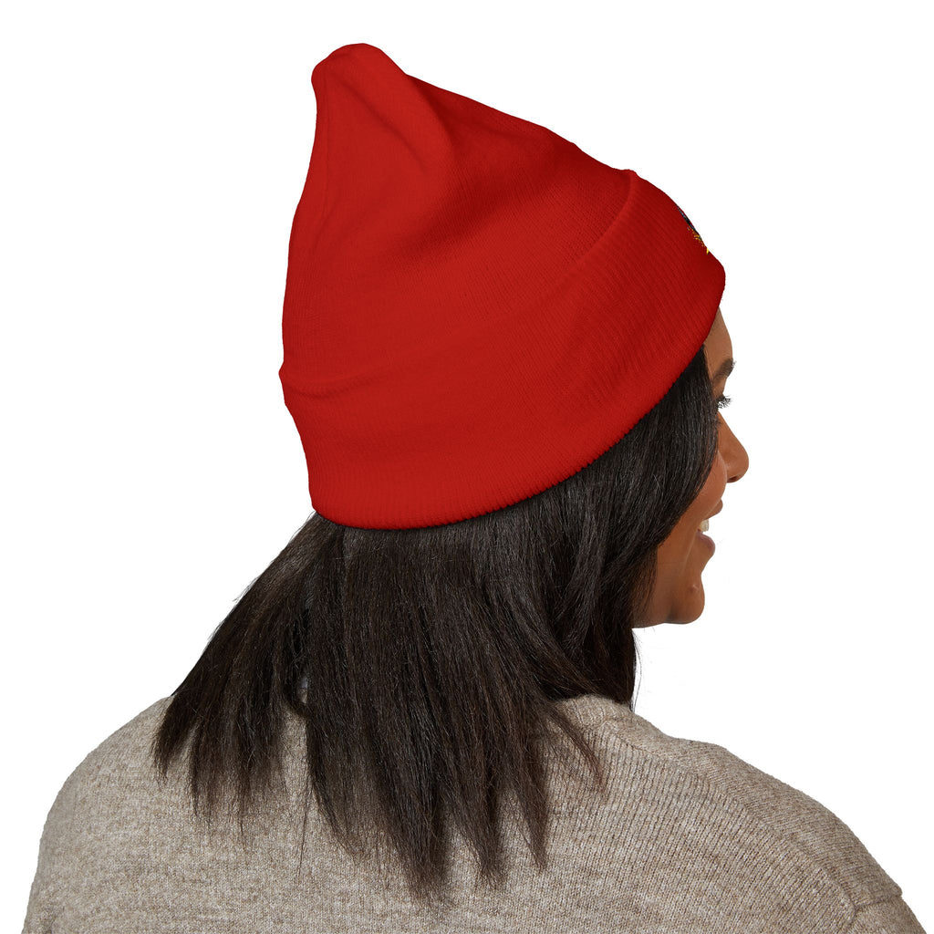 Beanie, Fishing Embroidered Hat for Outdoor Enthusiasts, Angler Gift, Fisherman Apparel, Winter Headwear, Knit Cap