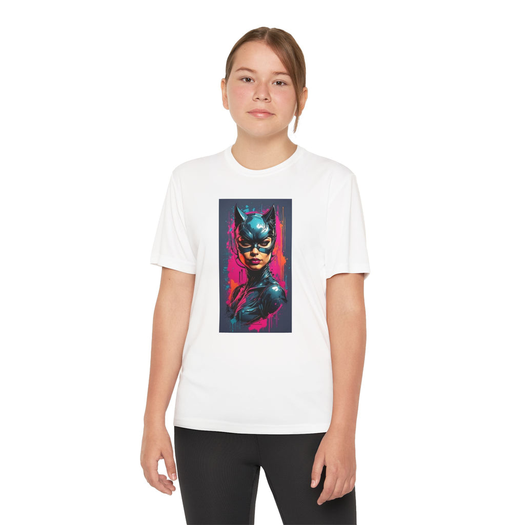Superhero Youth T-Shirt Sports Graphic Tee, Cool Athletic Shirt for Kids