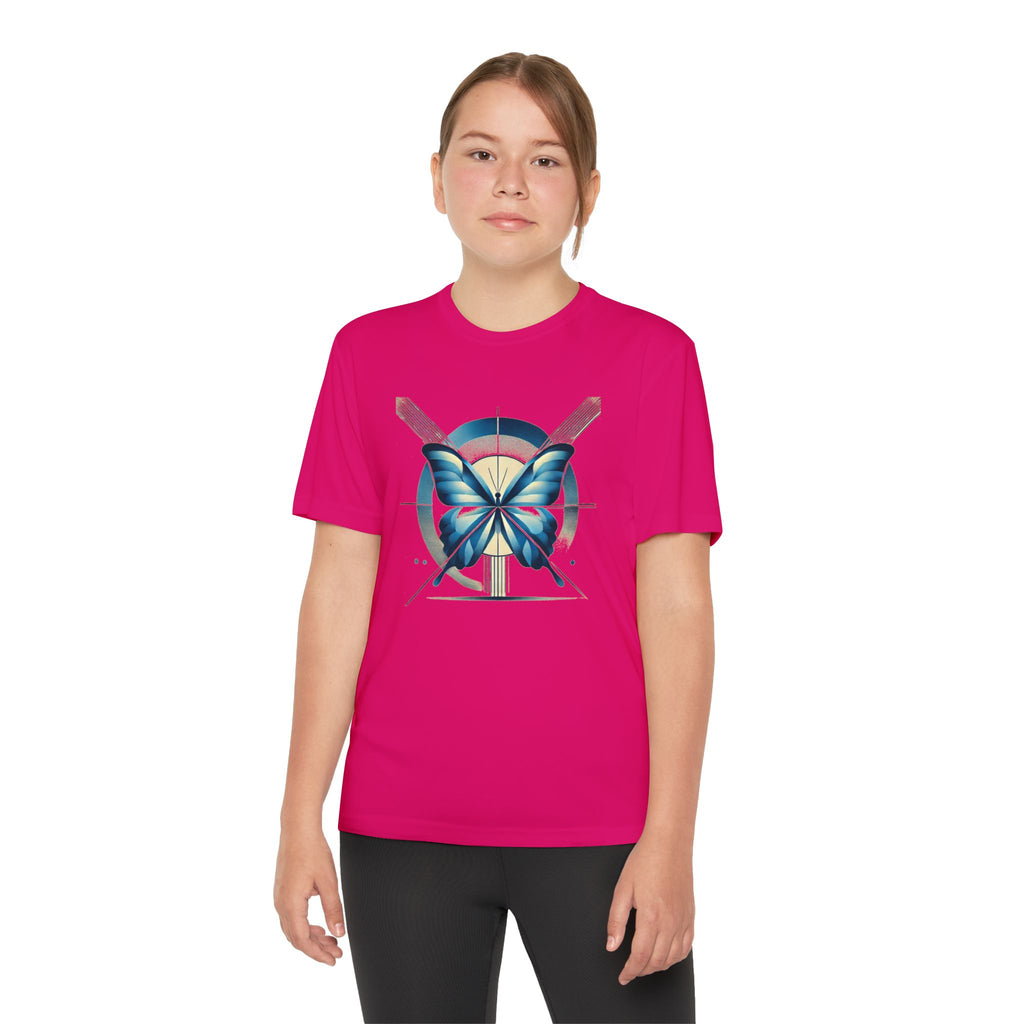 Butterffy Youth T-Shirt Sports Graphic Tee, Cool Athletic Shirt for Kids, Perfect for Sports Events, Team Spirit