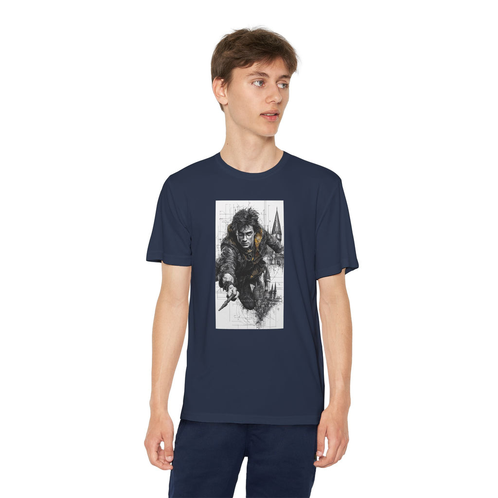 Youth Competitor Tee - Harry Potter, Wizard School Shirt, Magical Kids Top, Hogwarts Fan Gift, Sorcerer's Stone T-Shirt