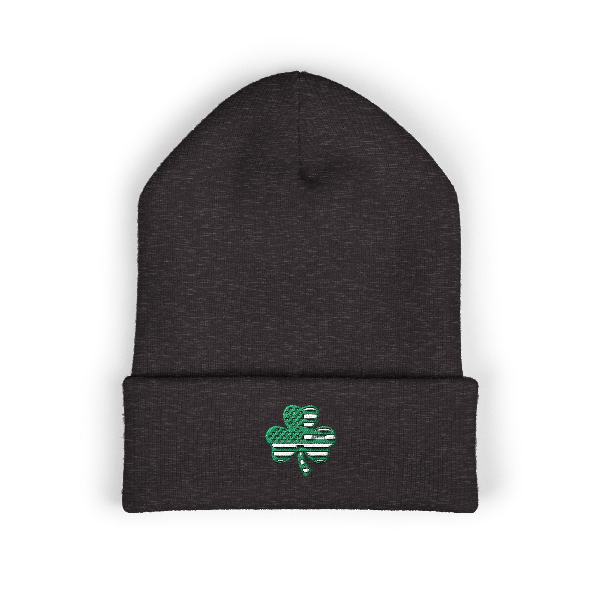 St. Patrick's Day 4-Leaf Clover Embroidered Beanie