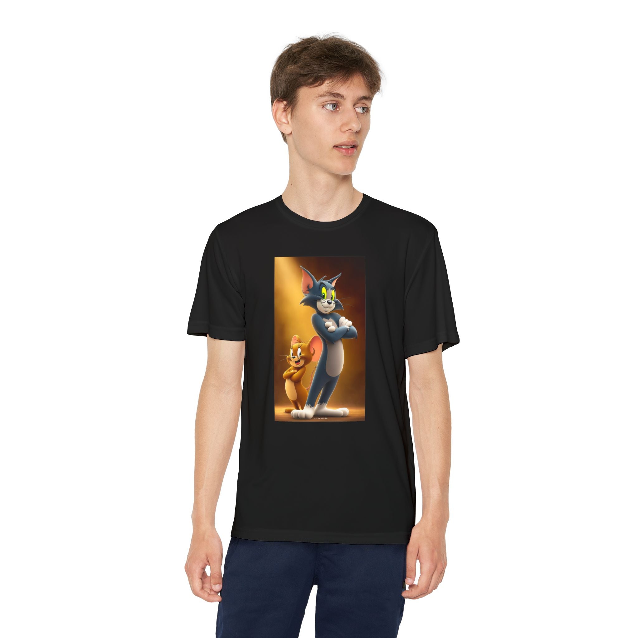 Youth Competitor Tee with Tom And Jerry design, Cartoon Graphic Kid's T-Shirt, Kids Tee, Children's Clothing, Funny Tee for Boys and Girls