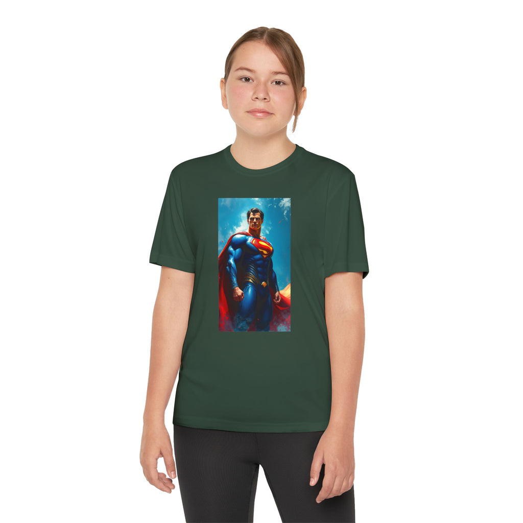 Superman Superhero Marvel T-Shirt, Youth Competitor Tee,  Kids Comic Book Hero Top, Children's Graphic Tee, Youth Super Power T-Shirt