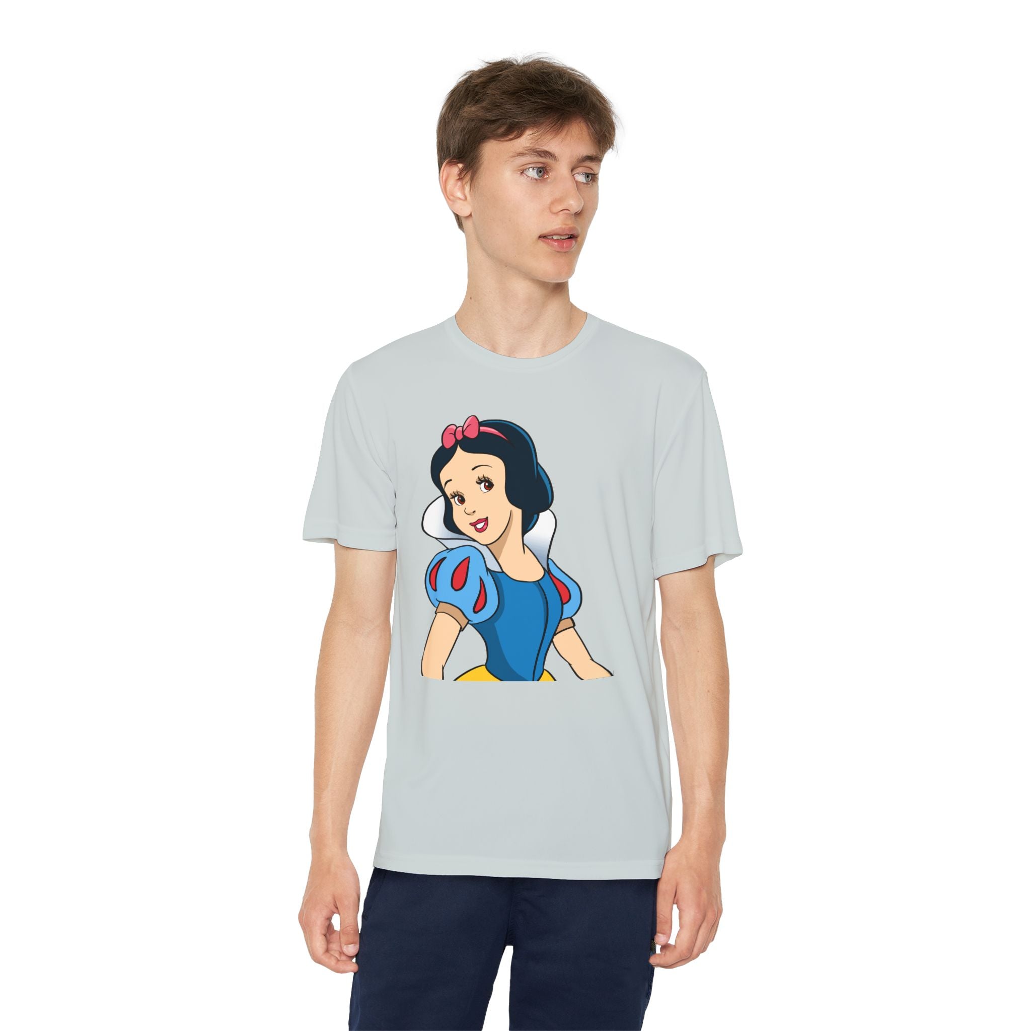 Snow White Youth T-Shirt Sports Graphic Tee, Cool Athletic Shirt for Kids, Perfect for Sports Events, Team Spirit