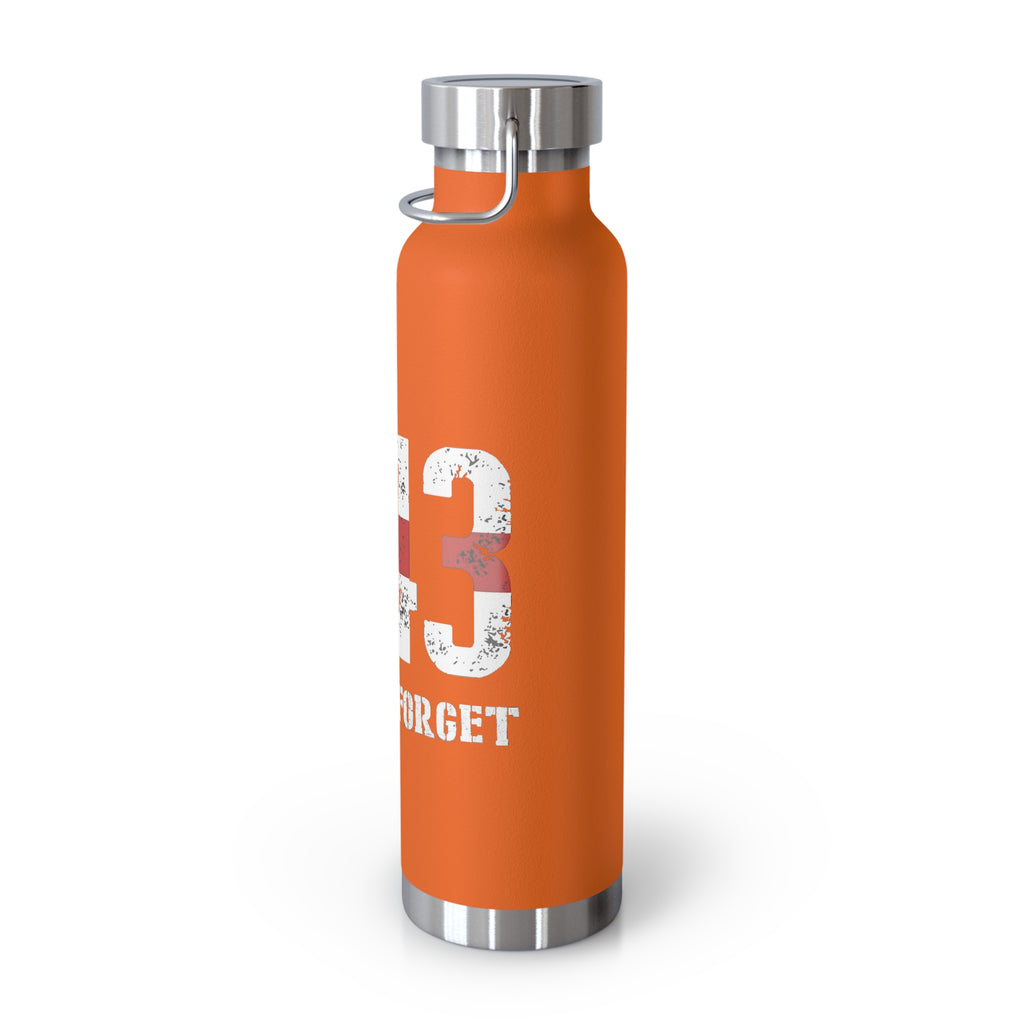 343 Firefighter Patriotic Copper Insulated Water Bottle