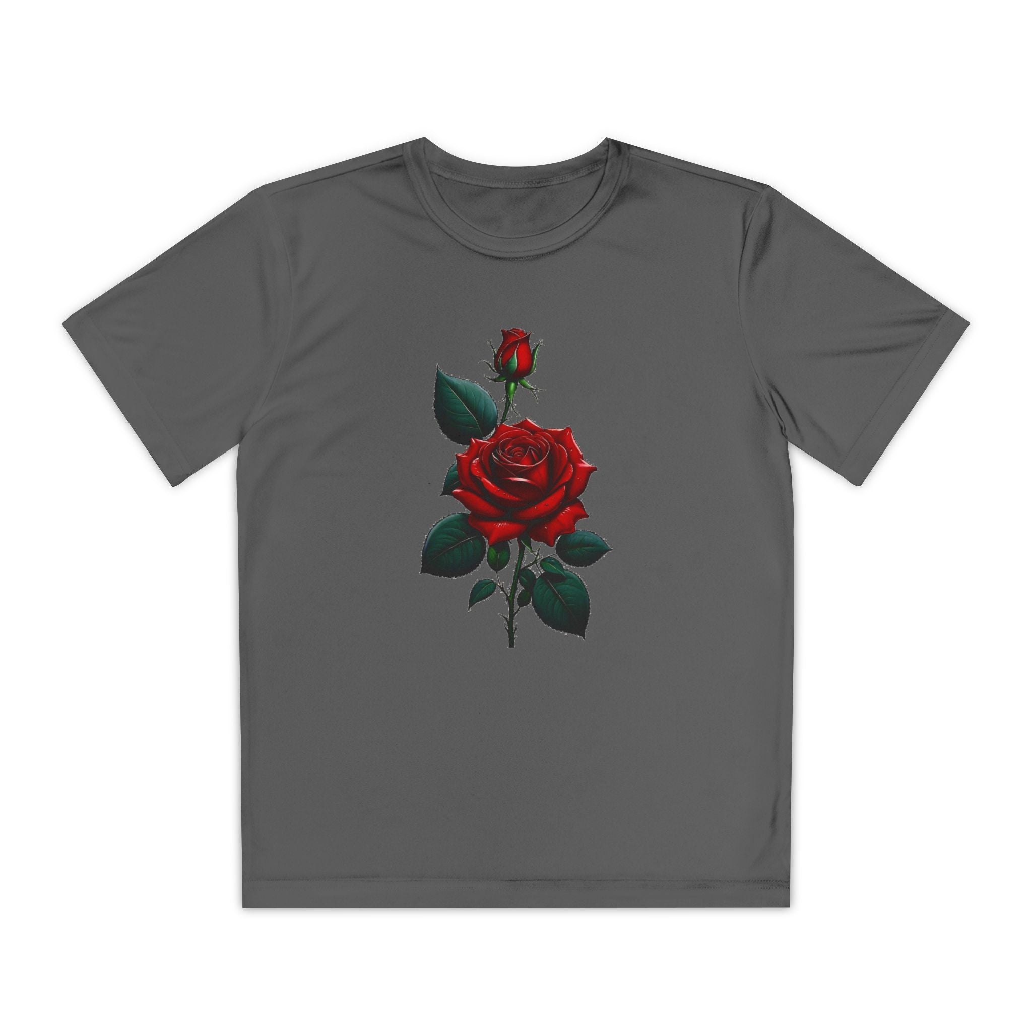 Flower Youth Tshirt, Girls Floral Tee, Kids Spring Shirt, Children's Botanical Top, Teen Blossom T-Shirt
