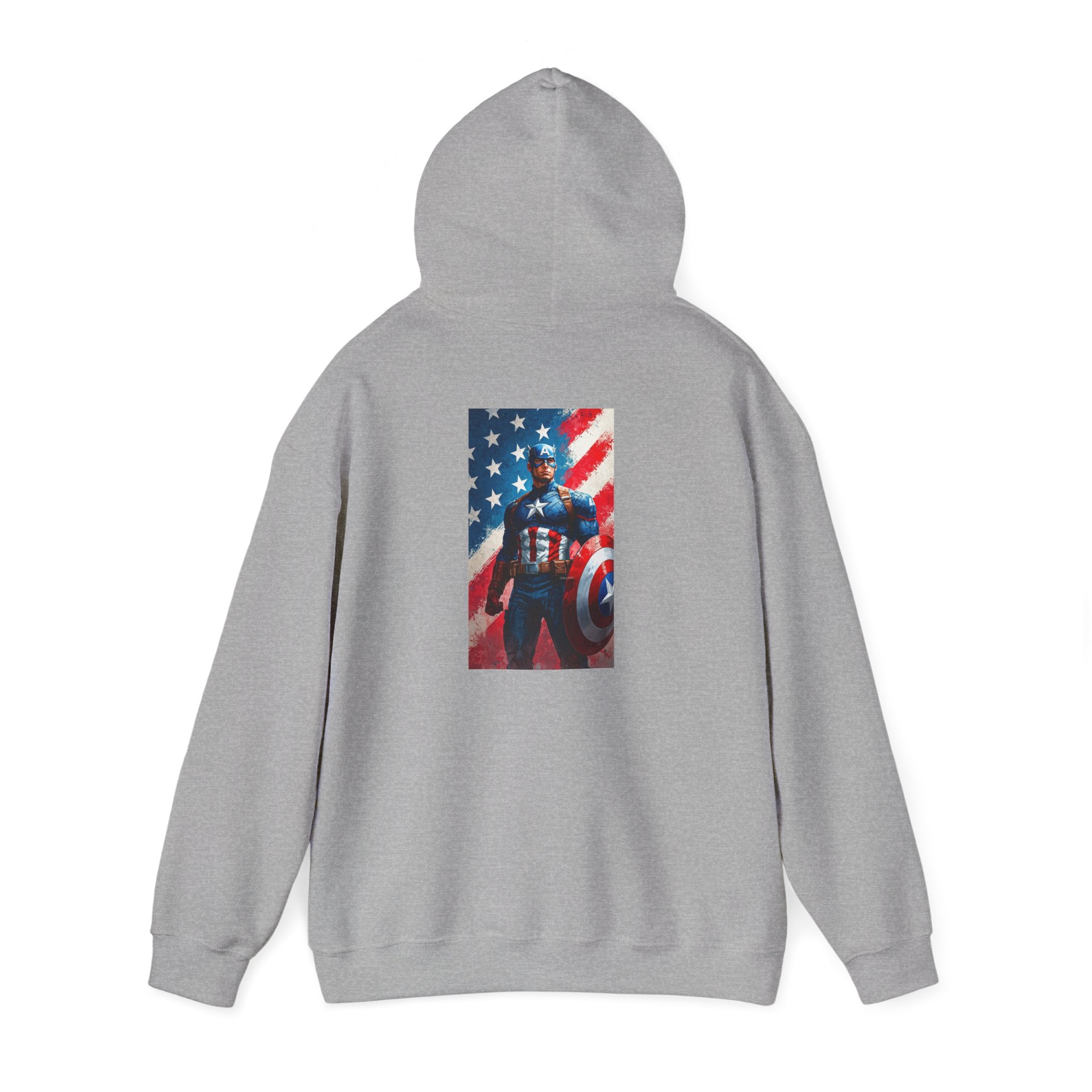 Hooded Sweatshirt - Captain America Design
