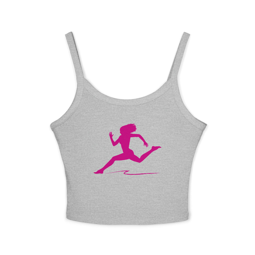 Running Woman Tank Top, Athletic Workout Top, Fitness Sleeveless Shirt, Jogging Muscle Tee, Exercise Gym Cami