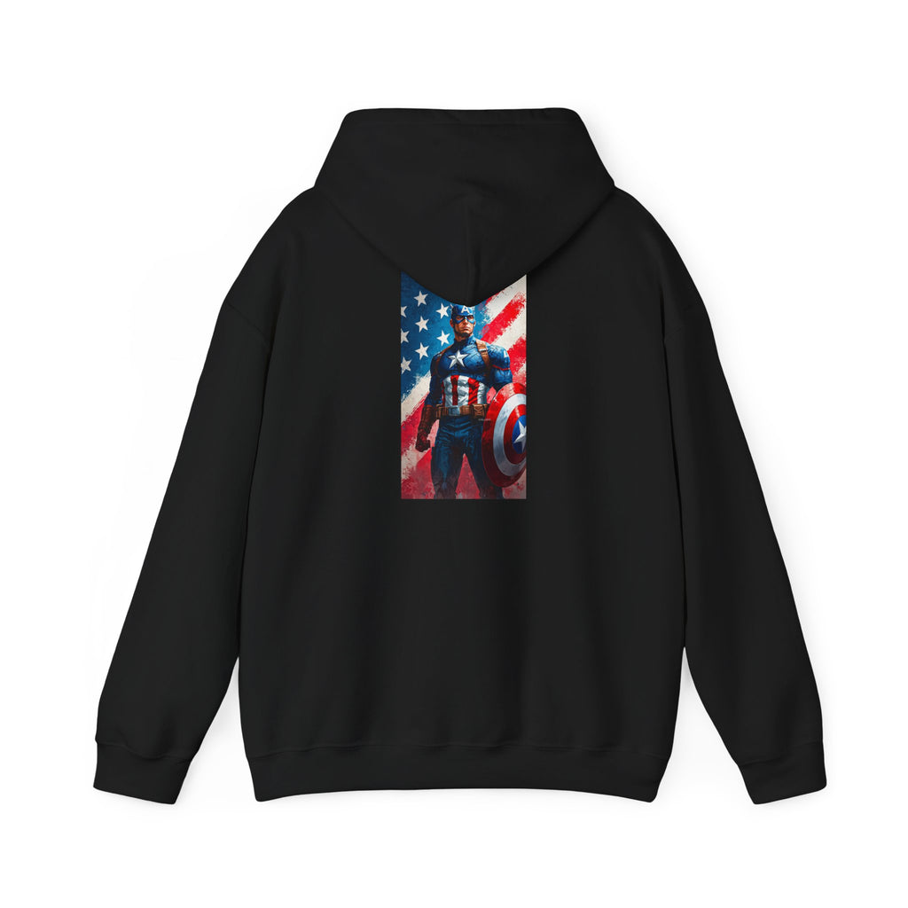 Hooded Sweatshirt - Captain America Design