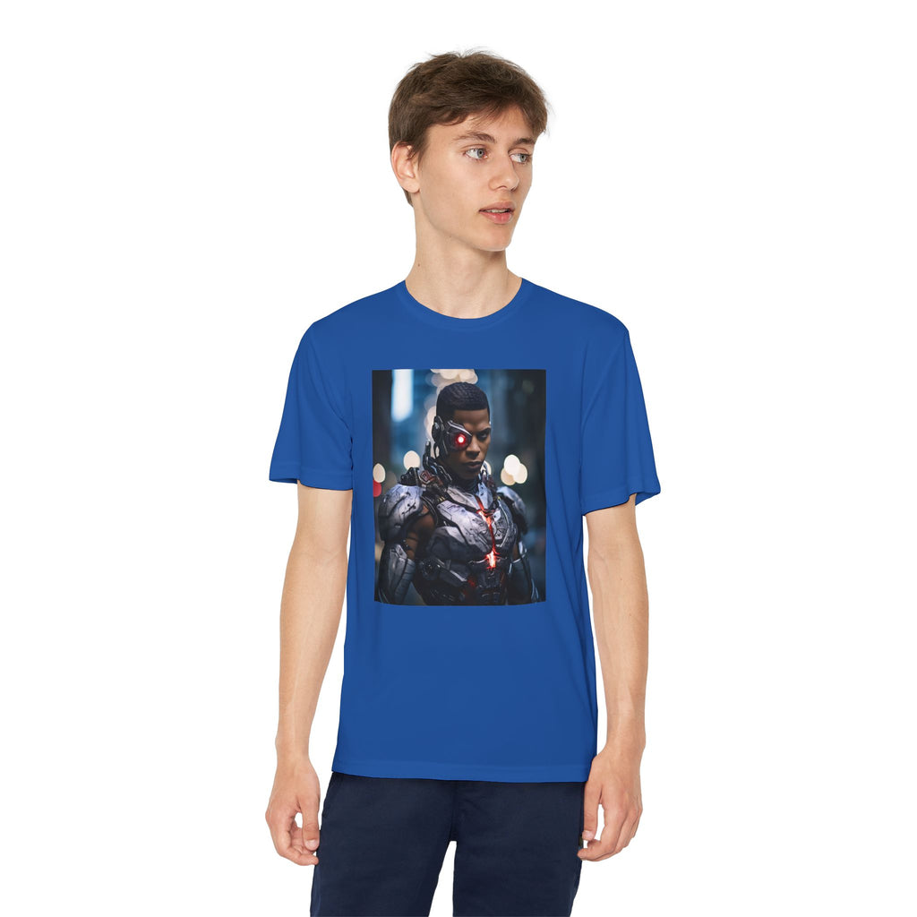 Cyborg Superhero Marvel Patriotic, Kids Graphic T-Shirt, Boys Hero Top, Girls Comic Book Clothing, Birthday