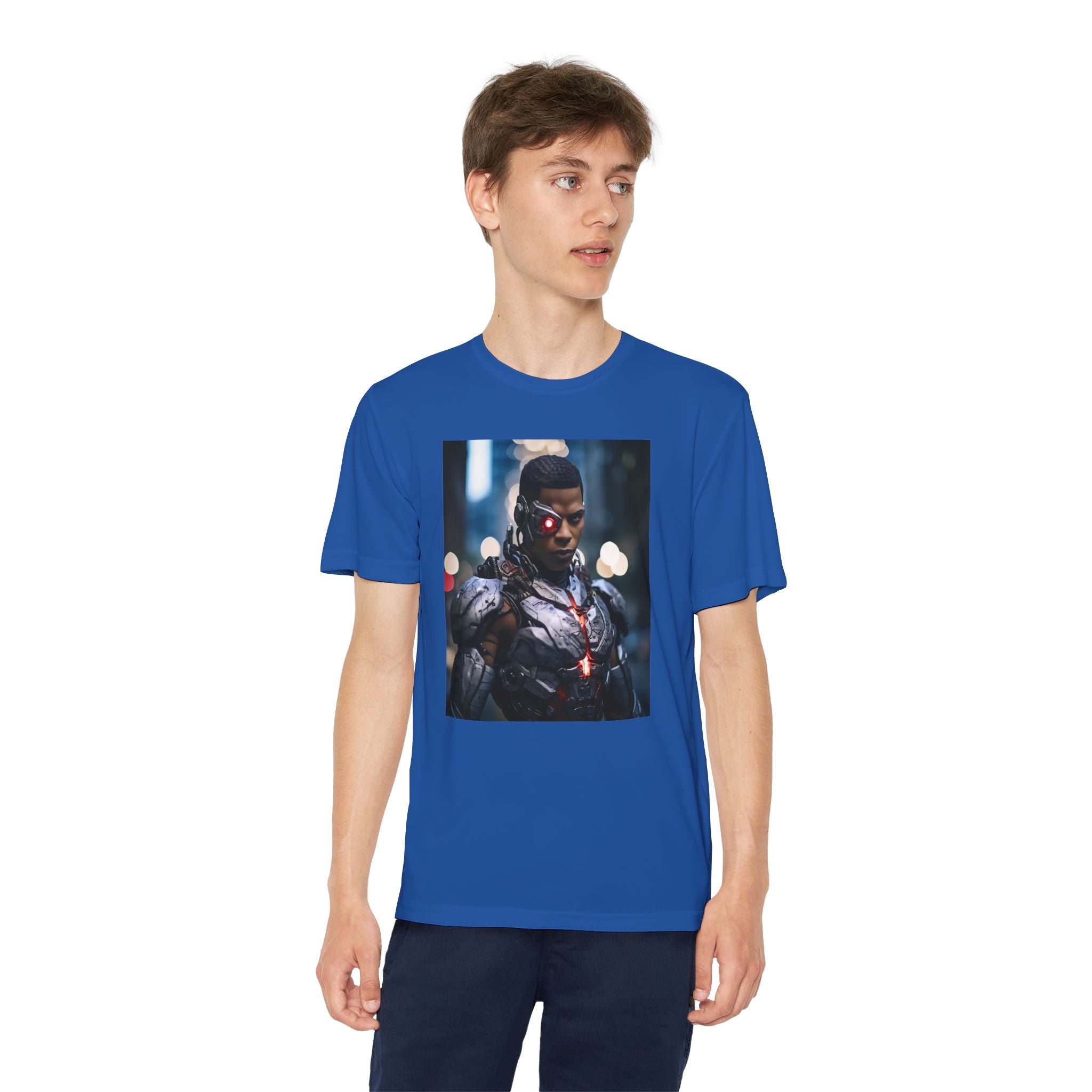 Cyborg Superhero Marvel Patriotic, Kids Graphic T-Shirt, Boys Hero Top, Girls Comic Book Clothing, Birthday
