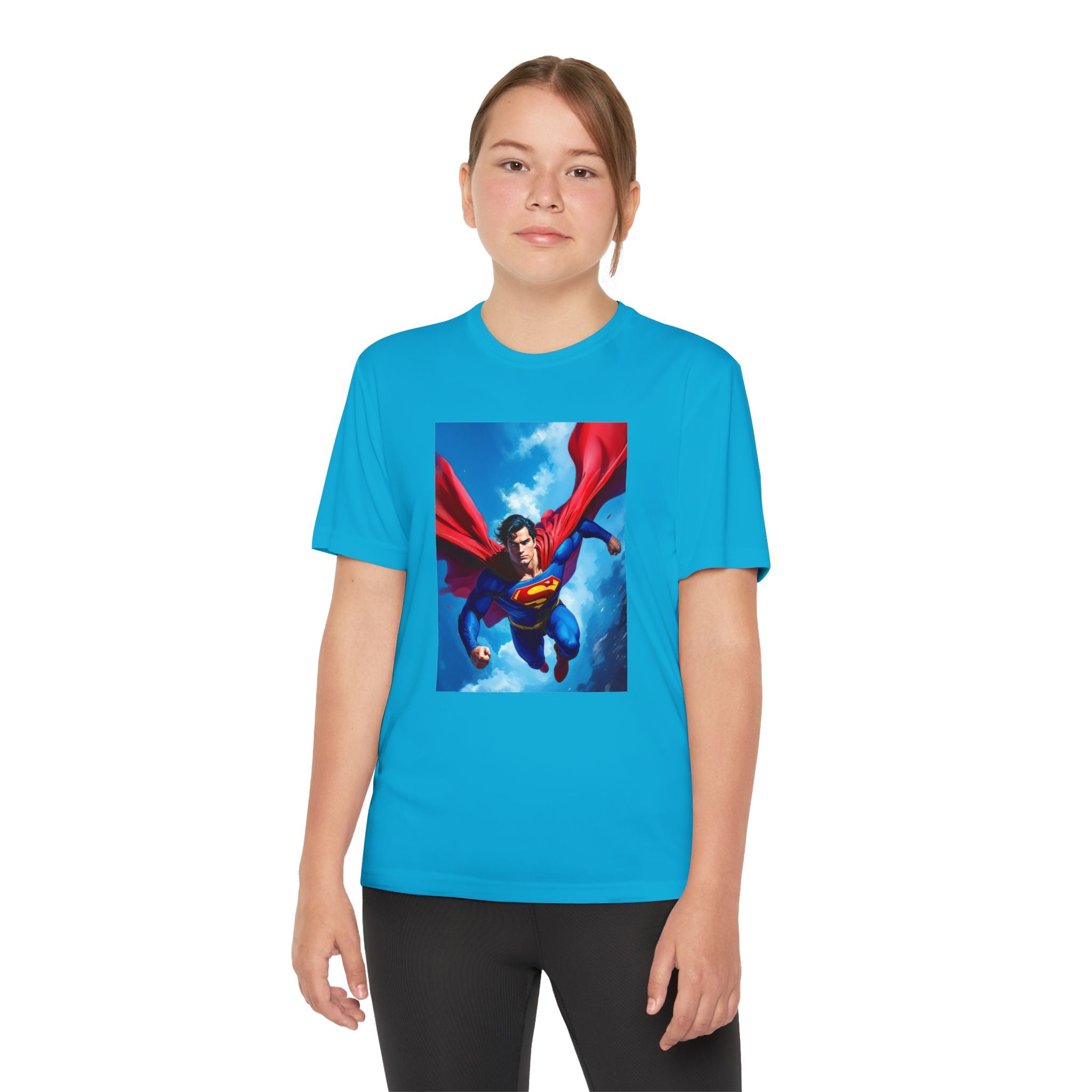 Superman Superhero Marvel T-Shirt, Youth Competitor Tee,  Kids Comic Book Hero Top, Children's Graphic Tee, Youth Super Power T-Shirt