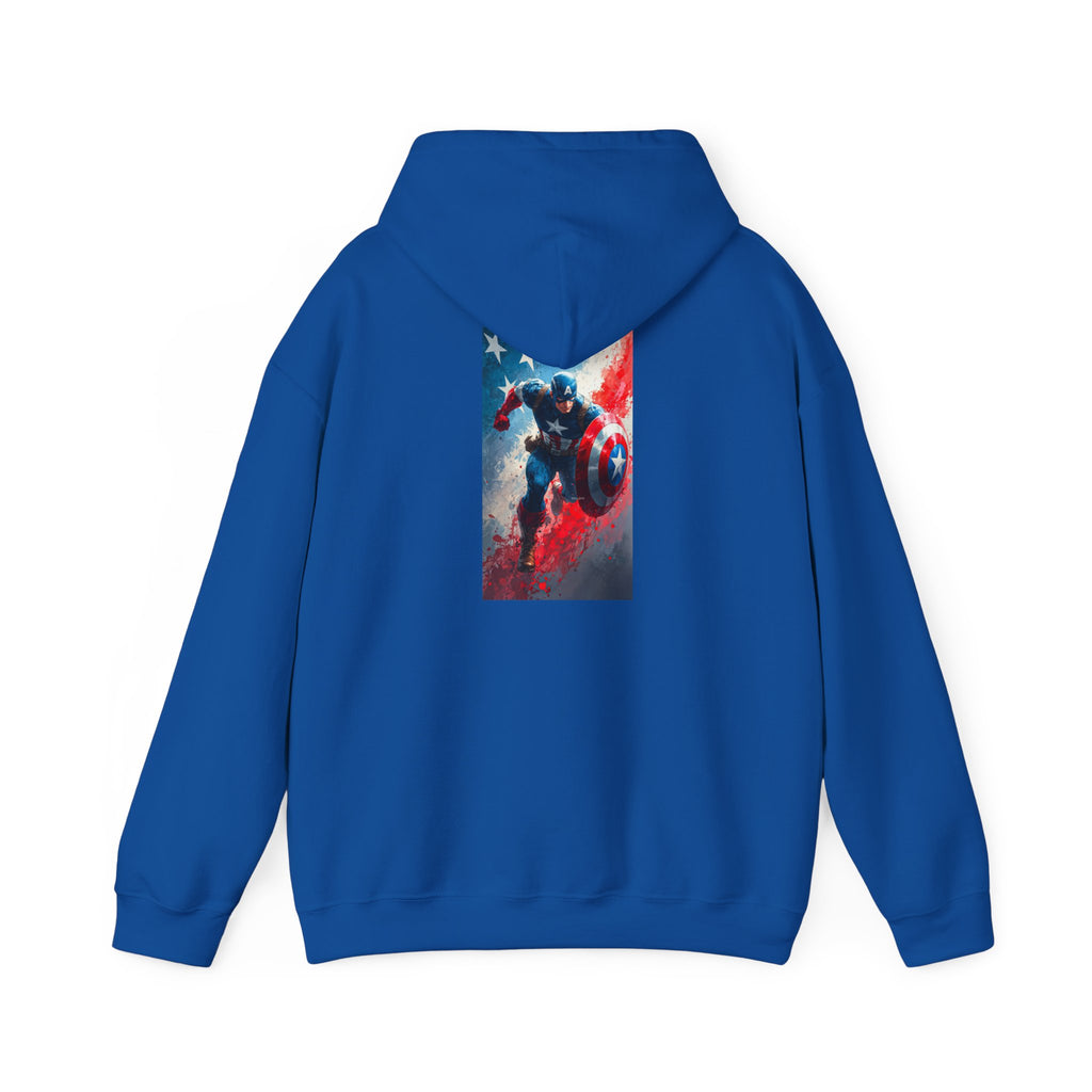 Hooded Sweatshirt - Captain America Design