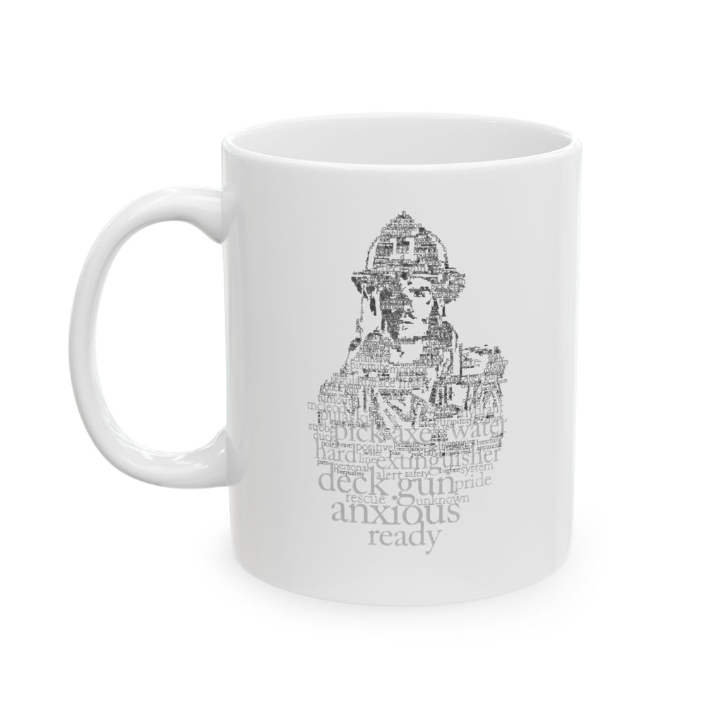 Firefighter Ceramic Mug, Fire Department Tea Cup, First Responder Gift, Fireman Coffee Mug, Firefighter Appreciation Present